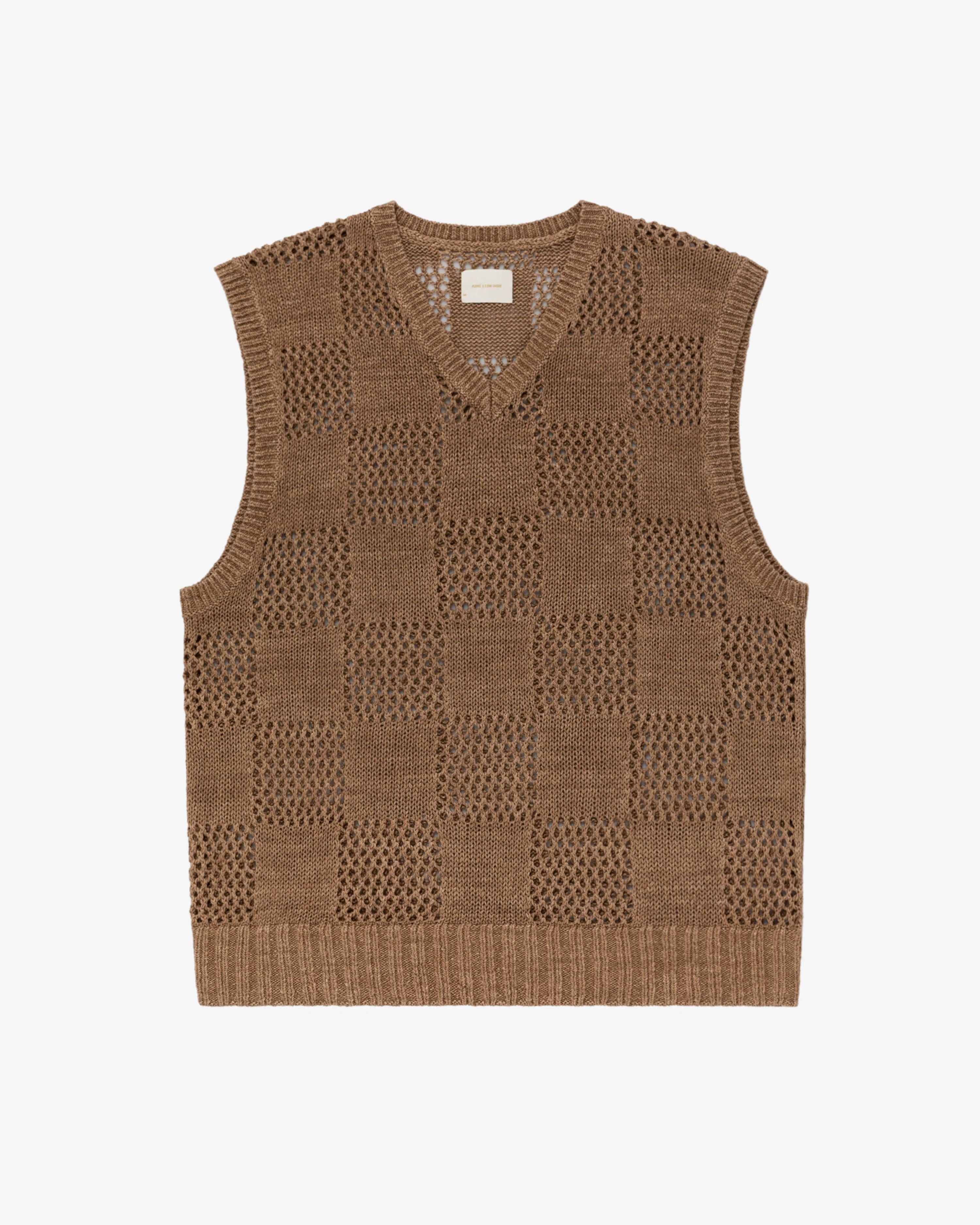 Aime Leon Dore Checkered Linen Vest Size US M / EU 48-50 / 2 - 1 Thumbnail