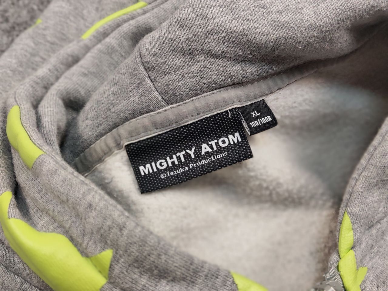 Anime Vintage Mighty Atom Anime Multi Logo tezuka Zip Gray Hoodie Size US L / EU 52-54 / 3 - 17 Thumbnail