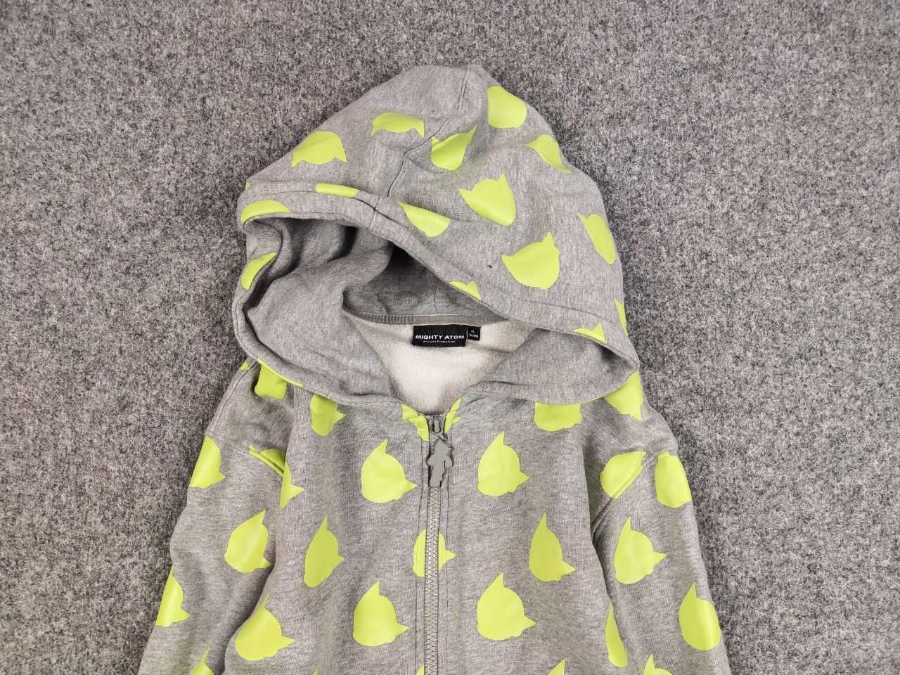 Anime Vintage Mighty Atom Anime Multi Logo tezuka Zip Gray Hoodie Size US L / EU 52-54 / 3 - 8 Thumbnail