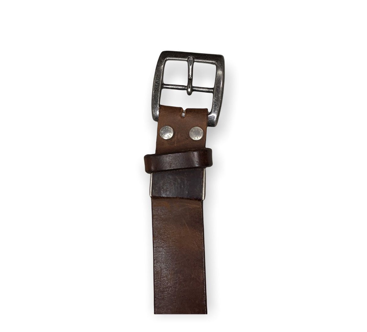 Leather × Levi's Vintage Clothing Vintage Levi’s Red Tab Leather Buckle Belts Size ONE SIZE - 2 Thumbnail