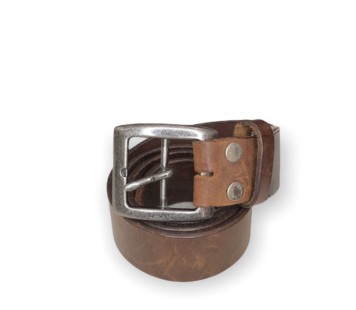 Leather × Levi's Vintage Clothing Vintage Levi’s Red Tab Leather Buckle Belts Size ONE SIZE - 1 Thumbnail