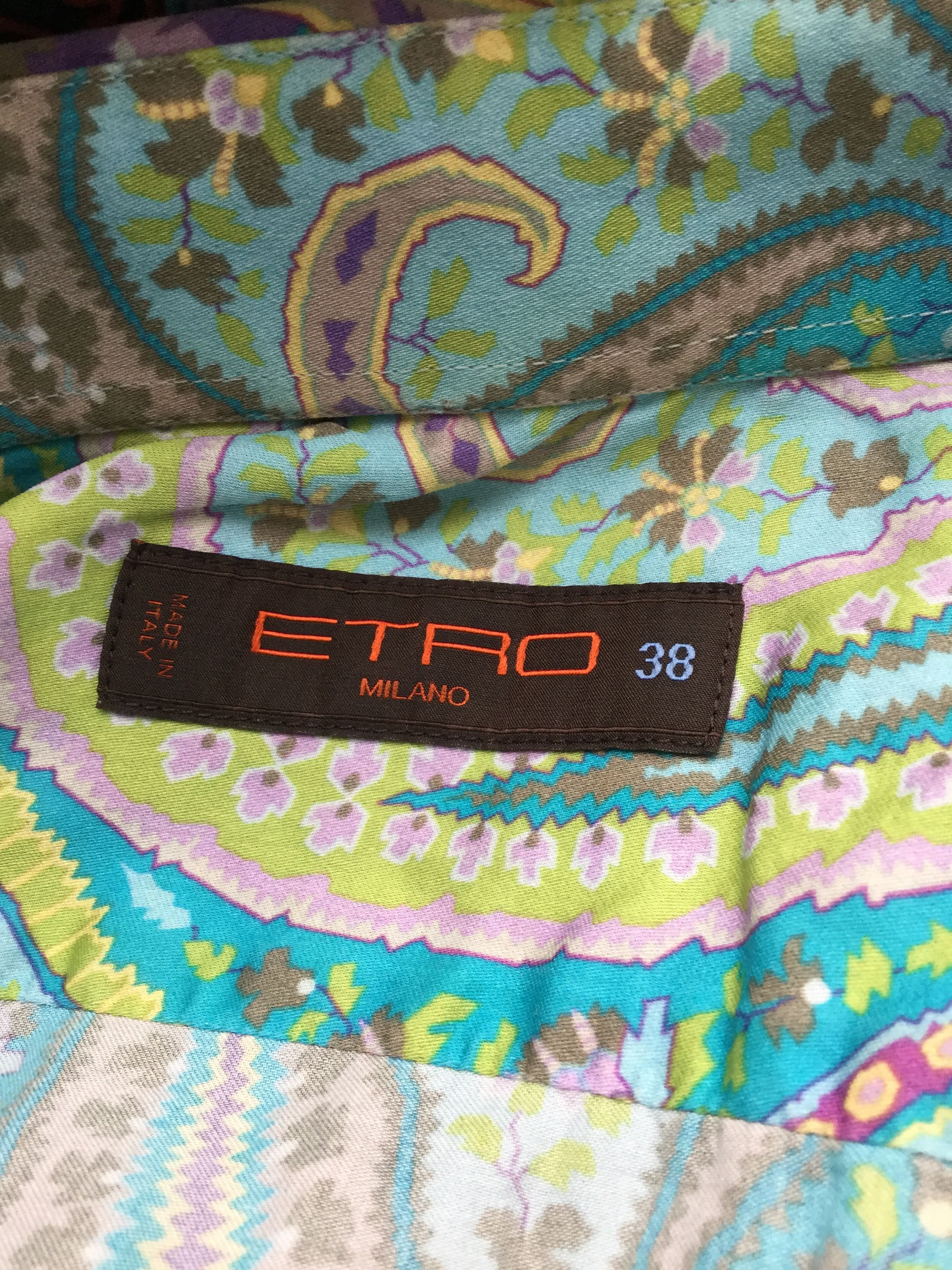 Etro GRAIL! Silk paisley shirt.Like Gucci or Dior Size US S / EU 44-46 / 1 - 3 Thumbnail