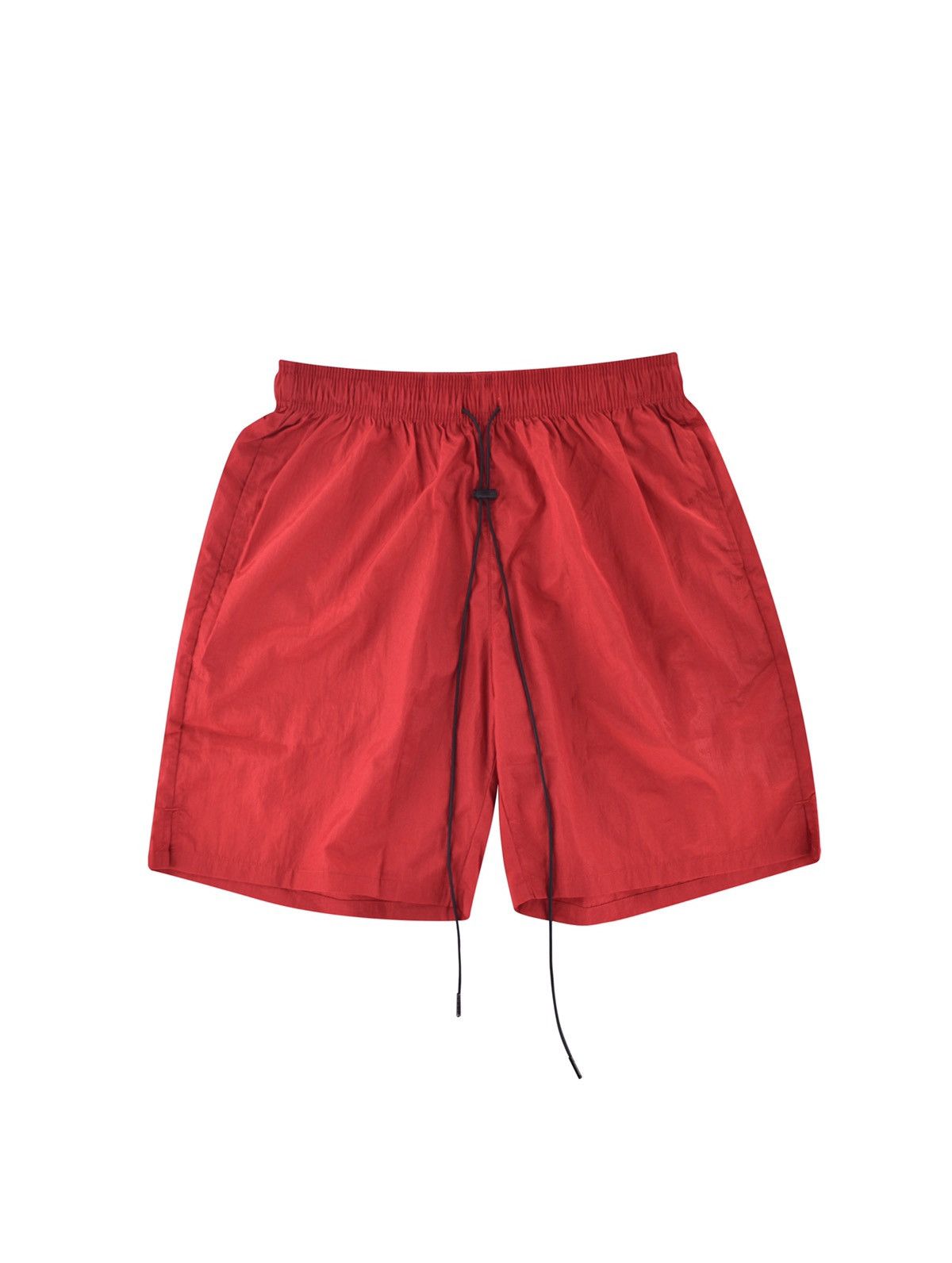 Vintage Crinkle Nylon Shorts Red M Size US 32 / EU 48 - 1 Thumbnail