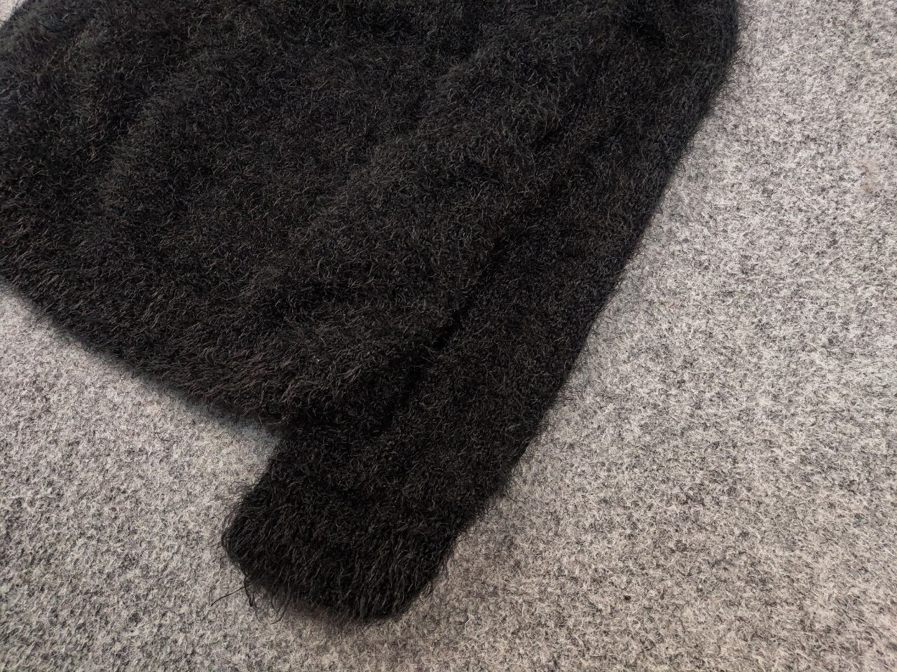 Japanese Brand Vintage 90's Japanese Black Mohair Style Fuzzy Sweater Size US M / EU 48-50 / 2 - 5 Thumbnail