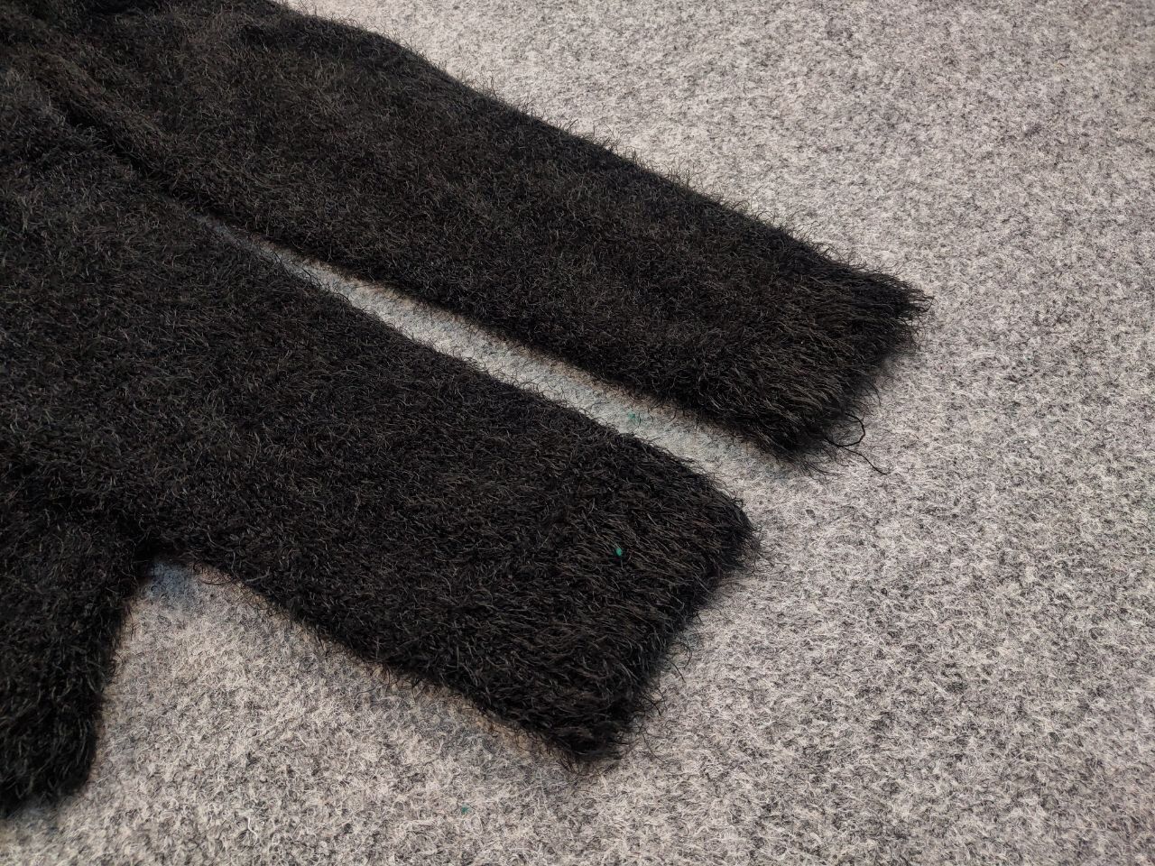 Japanese Brand Vintage 90's Japanese Black Mohair Style Fuzzy Sweater Size US M / EU 48-50 / 2 - 13 Thumbnail
