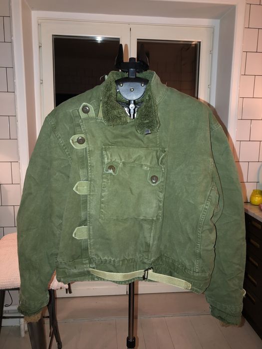 Vintage Swedish Army Military Motorcycle Jacket Grailed