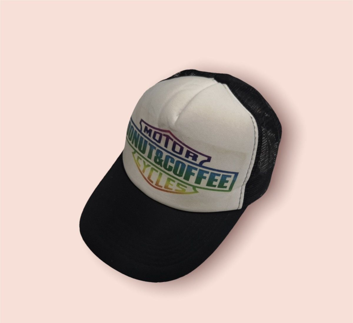 Vintage VINTAGE MOTORCYCLE CAFE PARODY TRUCKER HAT Size ONE SIZE - 1 Thumbnail