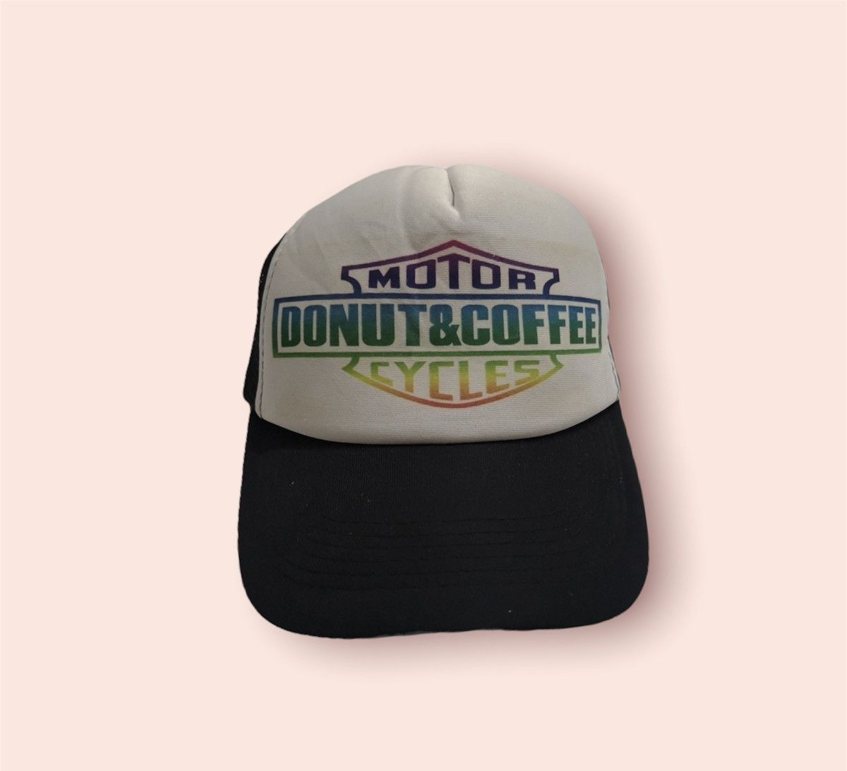 Vintage VINTAGE MOTORCYCLE CAFE PARODY TRUCKER HAT Size ONE SIZE - 8 Thumbnail