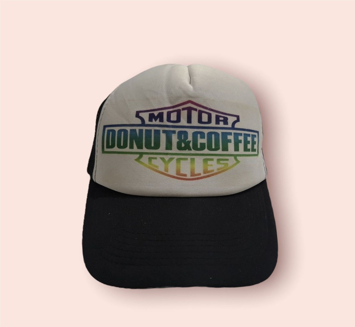 Vintage VINTAGE MOTORCYCLE CAFE PARODY TRUCKER HAT Size ONE SIZE - 2 Thumbnail
