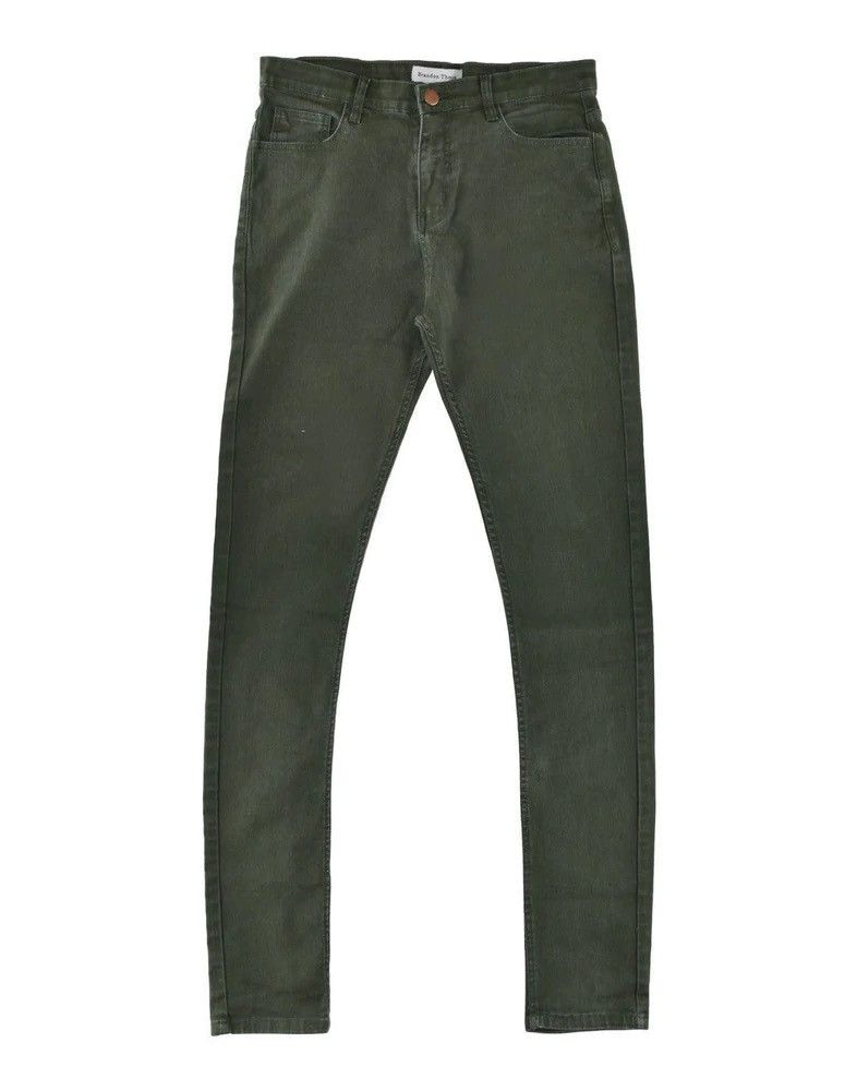 Vintage Stacked Denim Olive Green Size US 28 / EU 44 - 3 Thumbnail