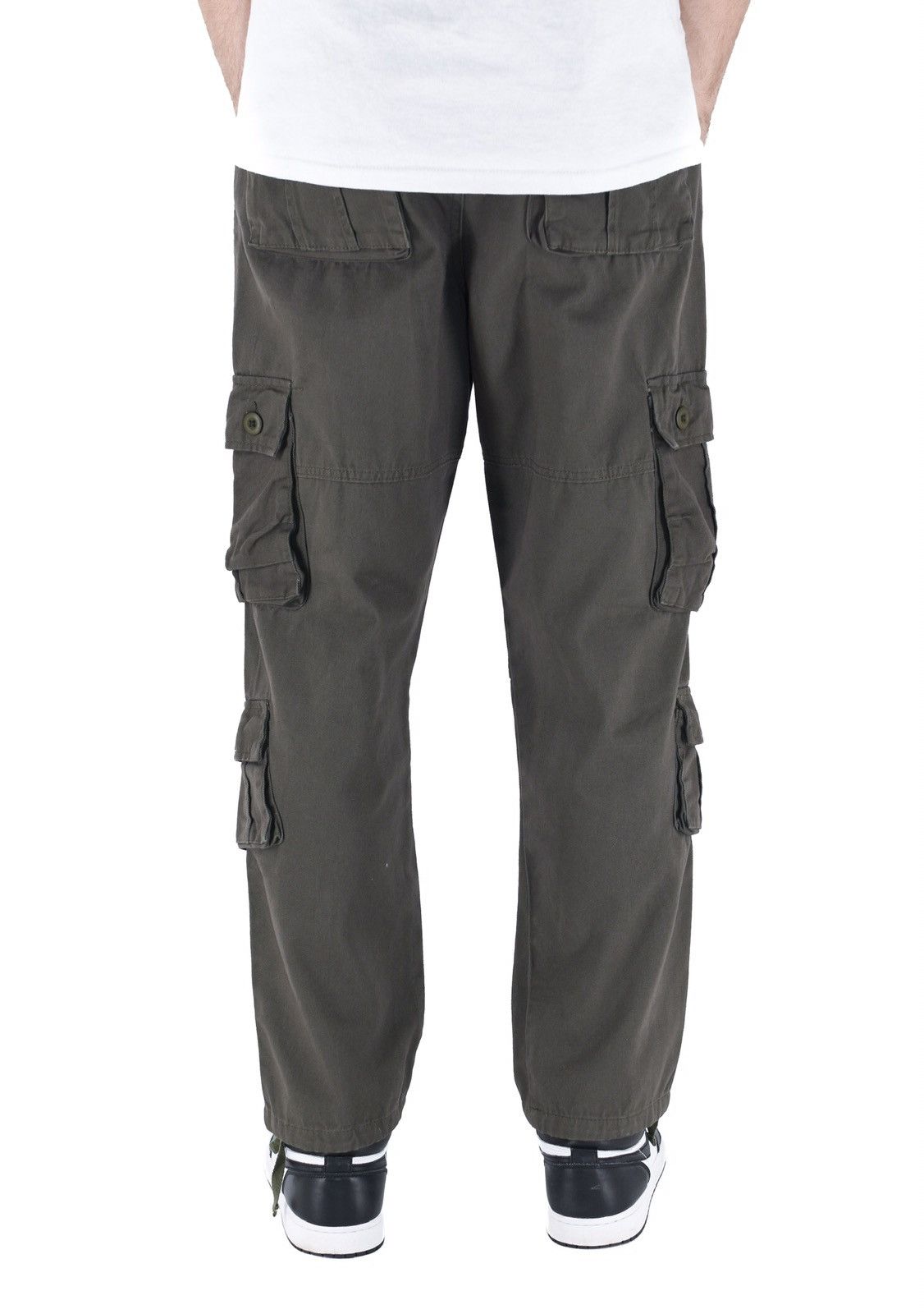Vintage 8 Pocket Cargo Pants Grey Size US 40 / EU 56 - 3 Thumbnail