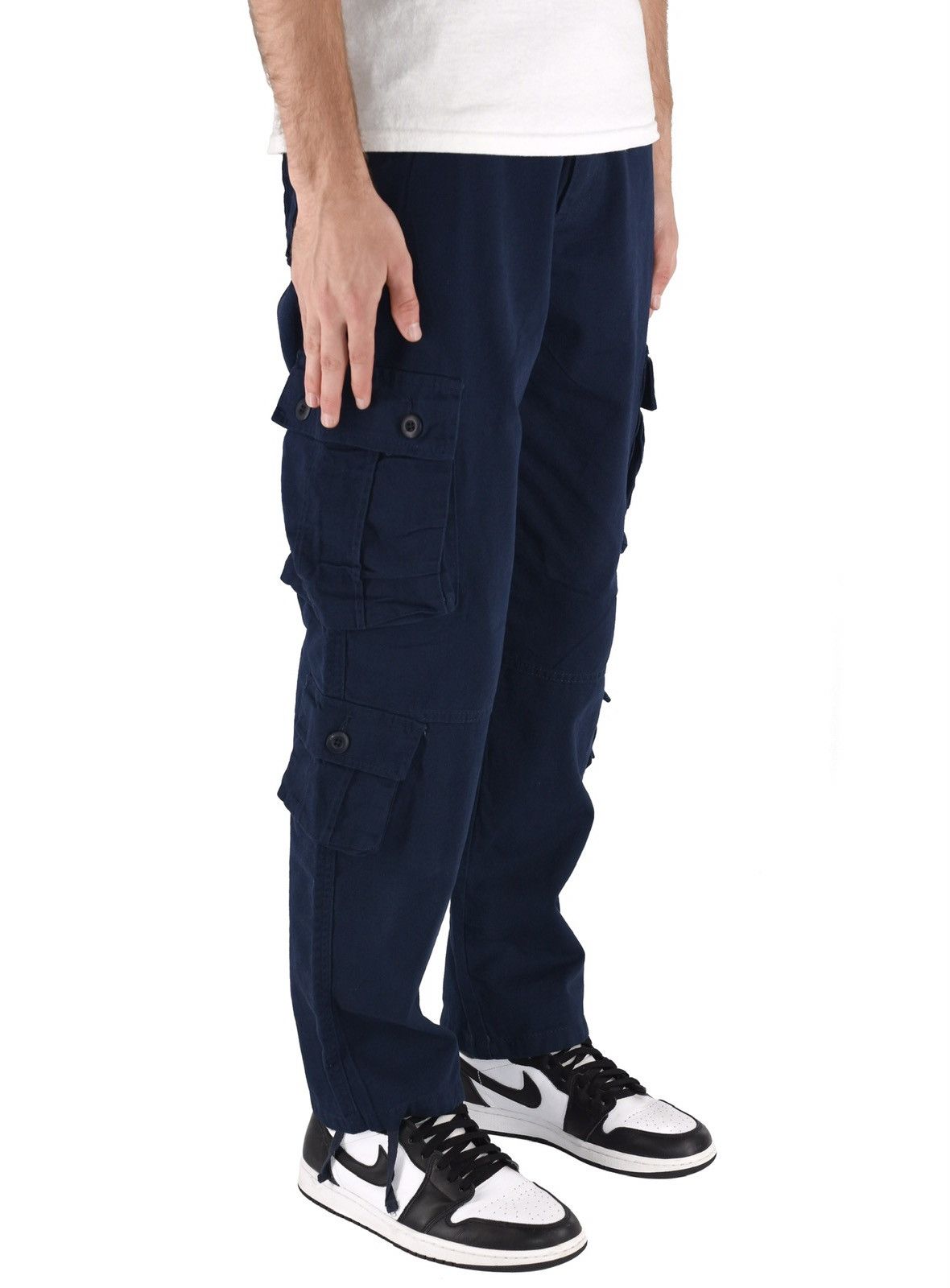 Japanese Brand 8 Pocket Cargo Pants Navy Size US 40 / EU 56 - 1 Thumbnail