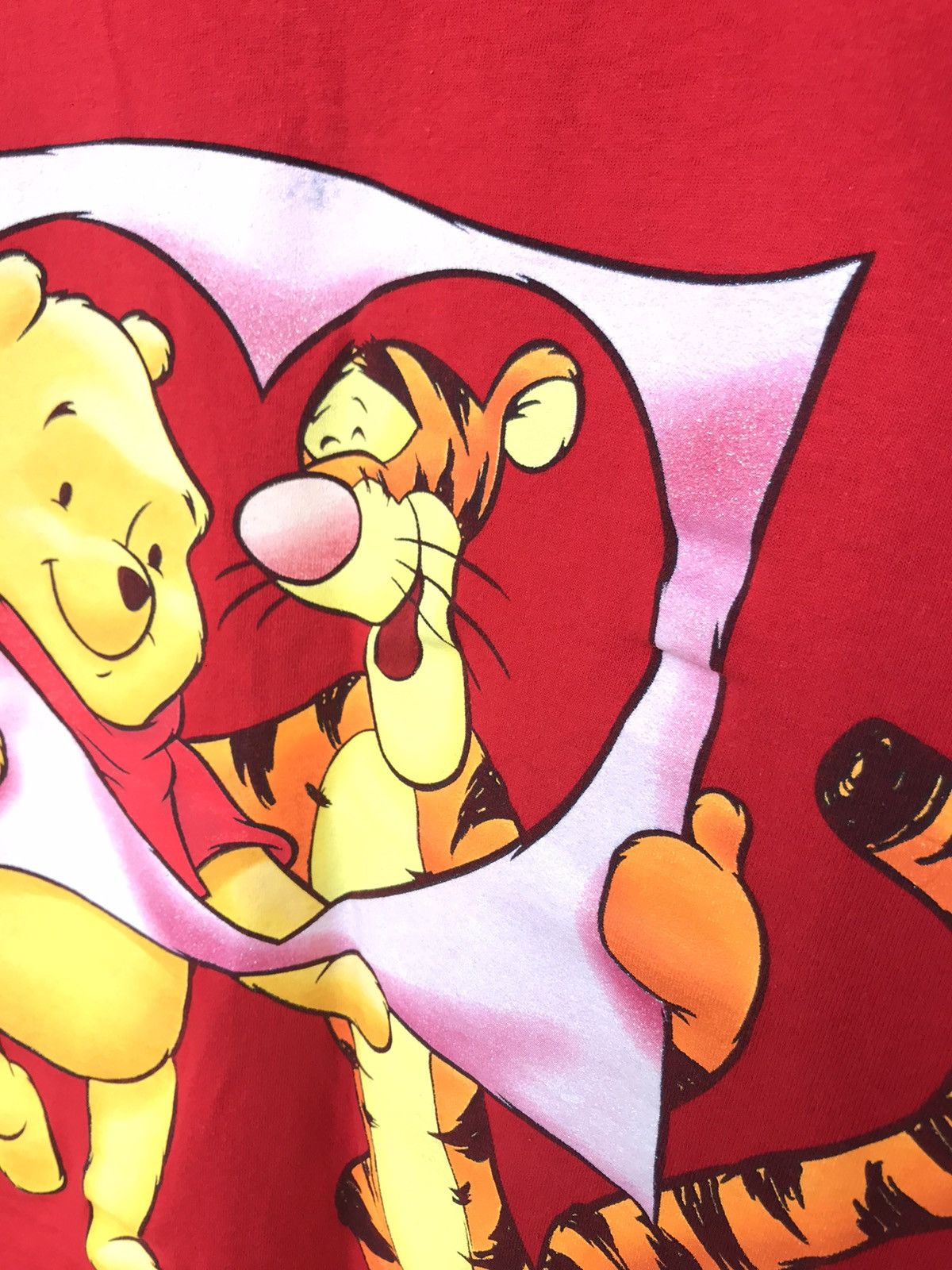 Cartoon Network Vintage 90s Winnie The Pooh and Tiger Red Tee Size US XL / EU 56 / 4 - 13 Thumbnail