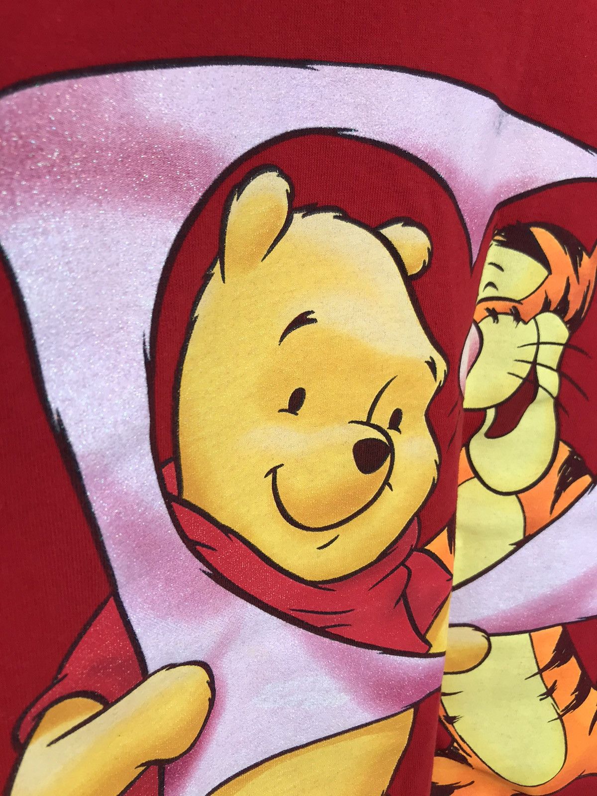 Cartoon Network Vintage 90s Winnie The Pooh and Tiger Red Tee Size US XL / EU 56 / 4 - 12 Thumbnail