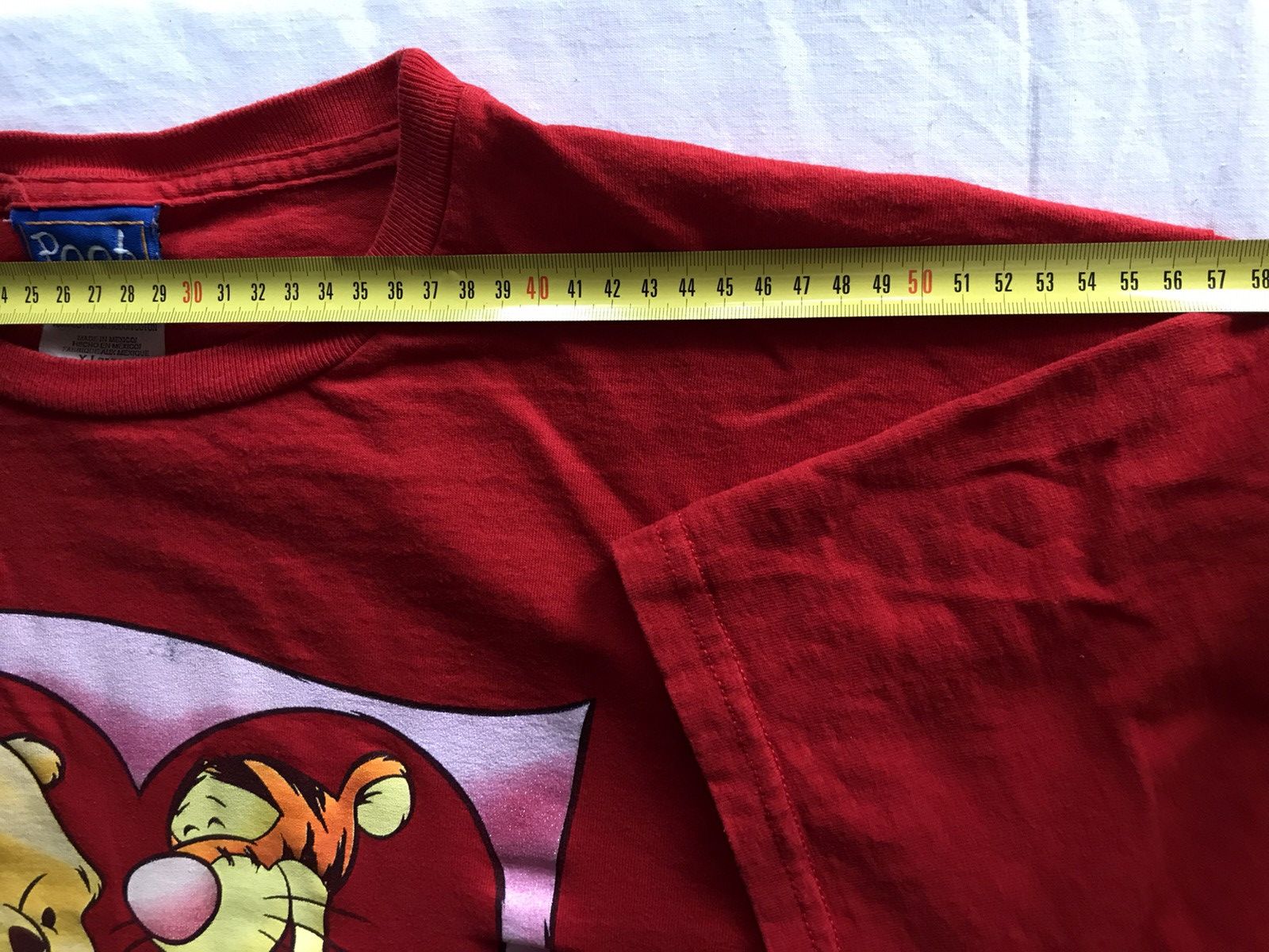 Cartoon Network Vintage 90s Winnie The Pooh and Tiger Red Tee Size US XL / EU 56 / 4 - 18 Thumbnail