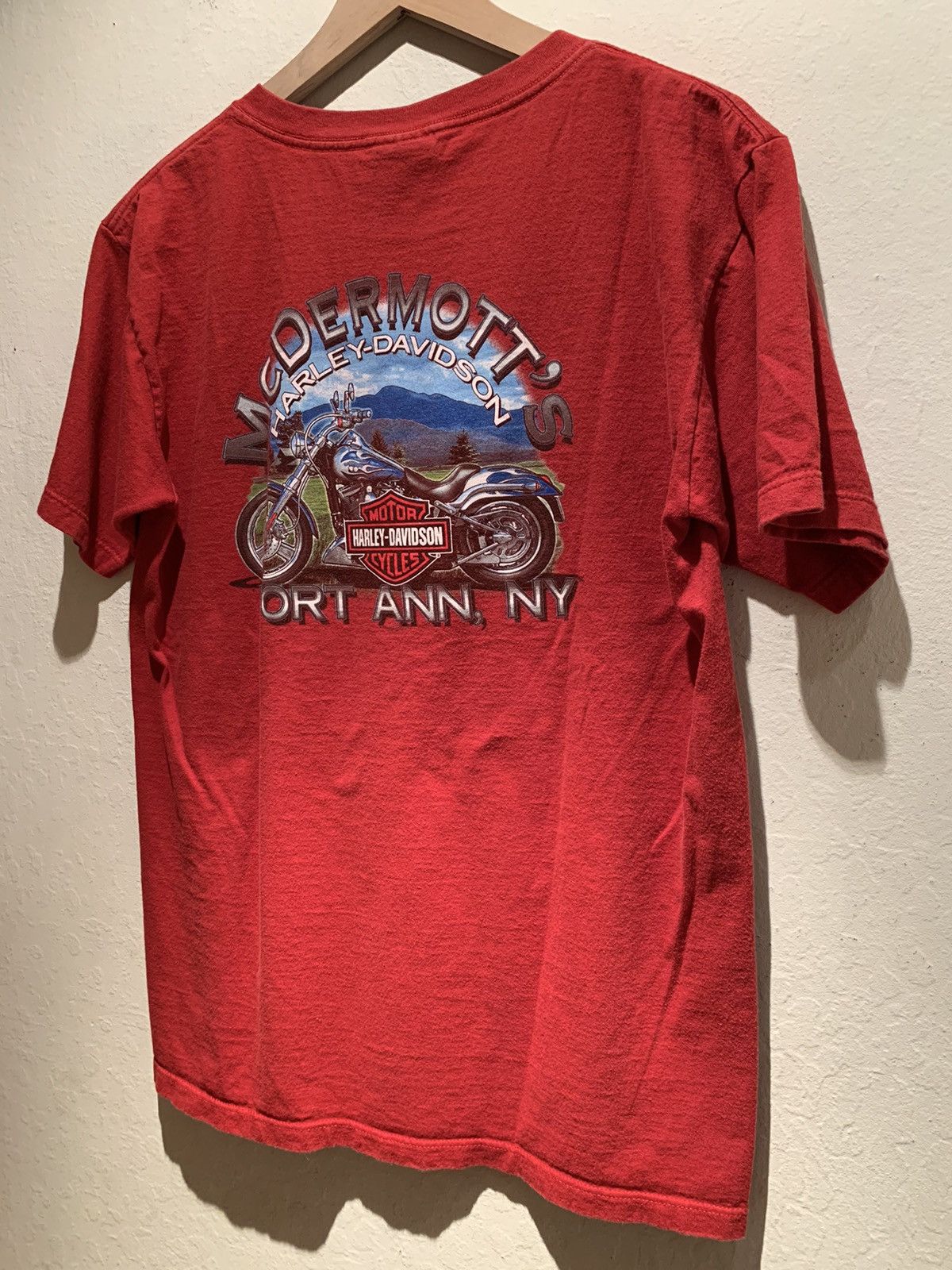 Harley Davidson *RARE* Vintage Harley Davidson Fort Ann USA-Made T-Shirt - M Size US M / EU 48-50 / 2 - 2 Thumbnail