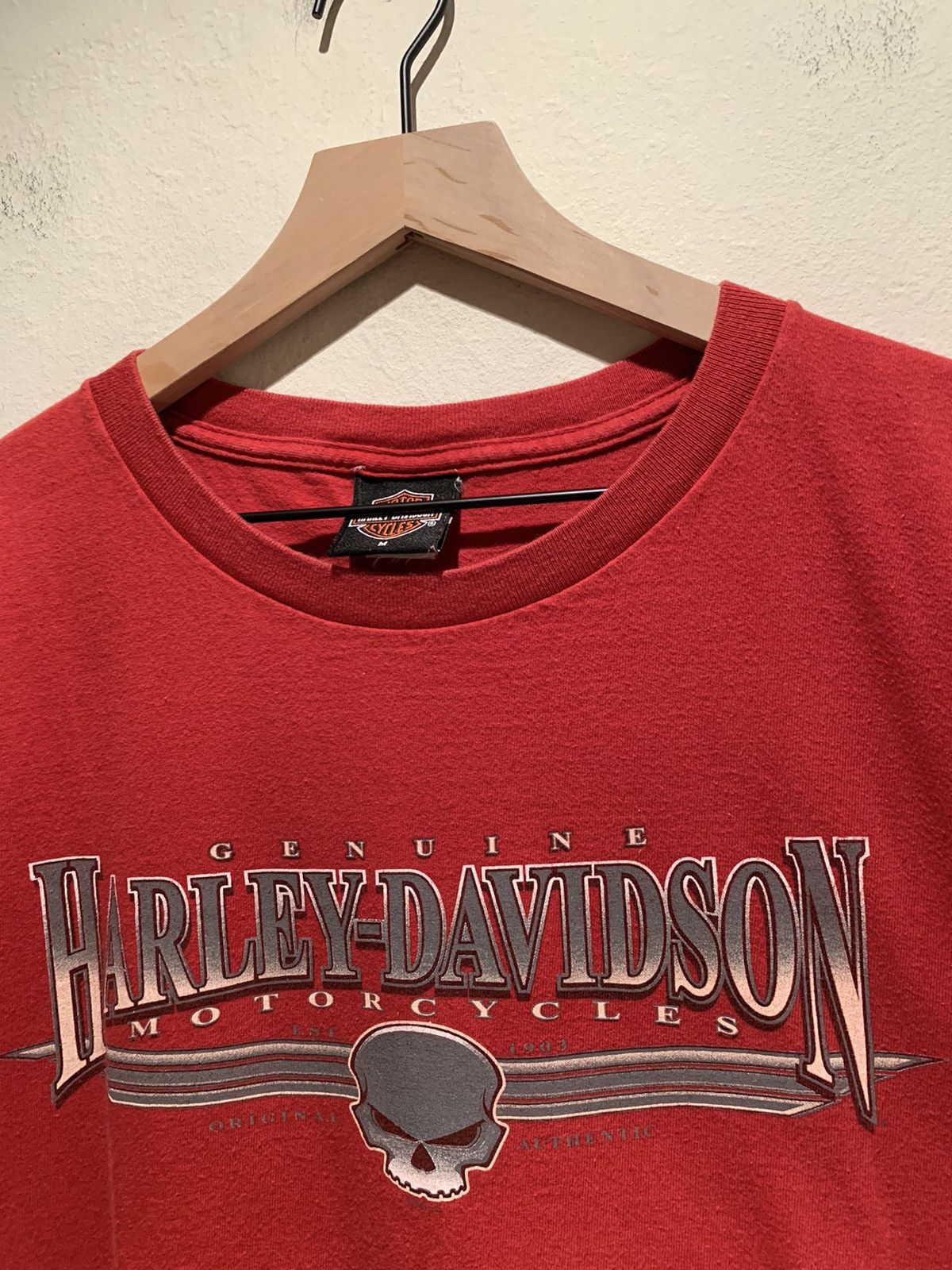 Harley Davidson *RARE* Vintage Harley Davidson Fort Ann USA-Made T-Shirt - M Size US M / EU 48-50 / 2 - 3 Thumbnail
