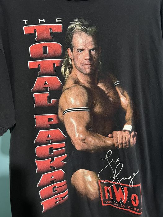 Vintage 1998 Nwo Wolfpack Lex Luger Total Package tshirt | Grailed