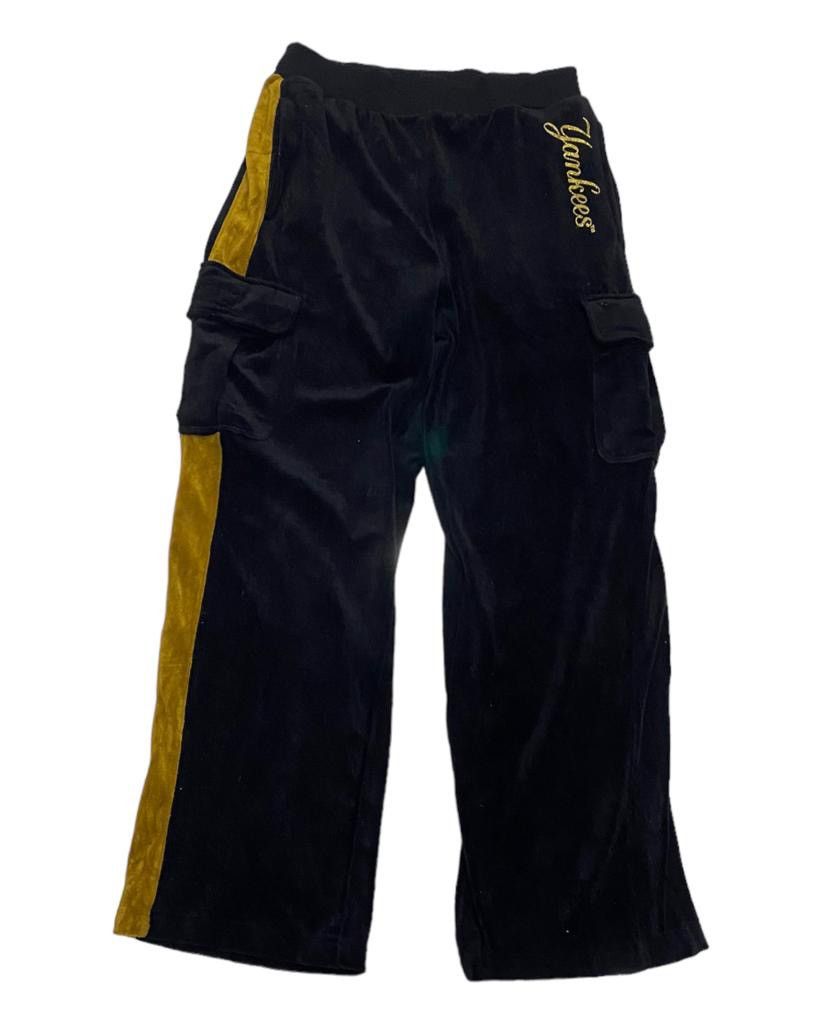 MLB MLB X NEW YORK YANKEES VELVET CARGO HIPHOP RAPPER CARGO PANT Size US 30 / EU 46 - 2 Thumbnail