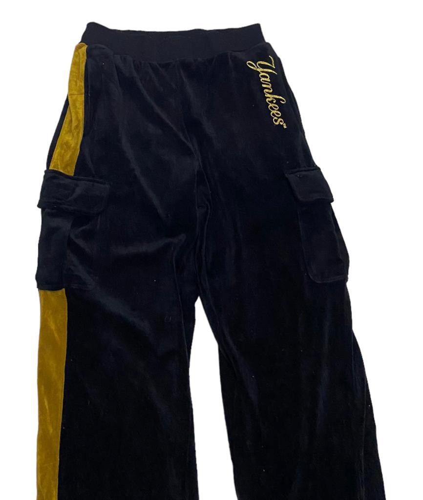 MLB MLB X NEW YORK YANKEES VELVET CARGO HIPHOP RAPPER CARGO PANT Size US 30 / EU 46 - 6 Thumbnail