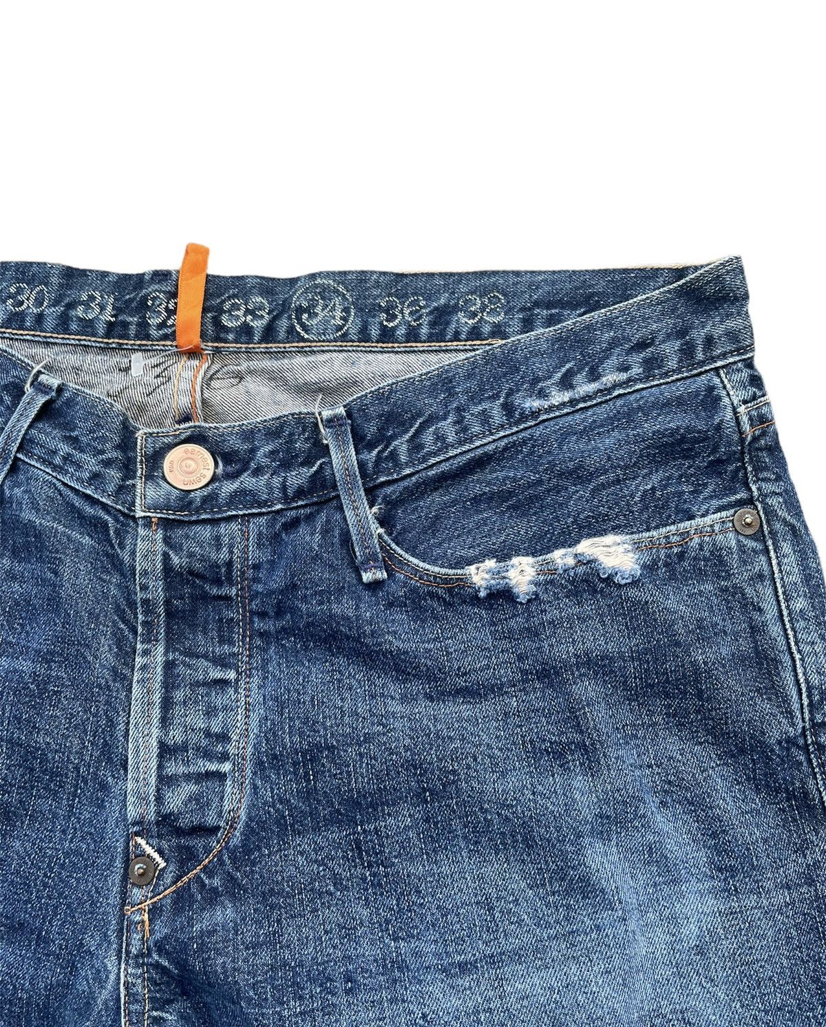 Designer × Earnest Sewn Earnest Sewn Distressed Denim Size US 35 - 14 Thumbnail