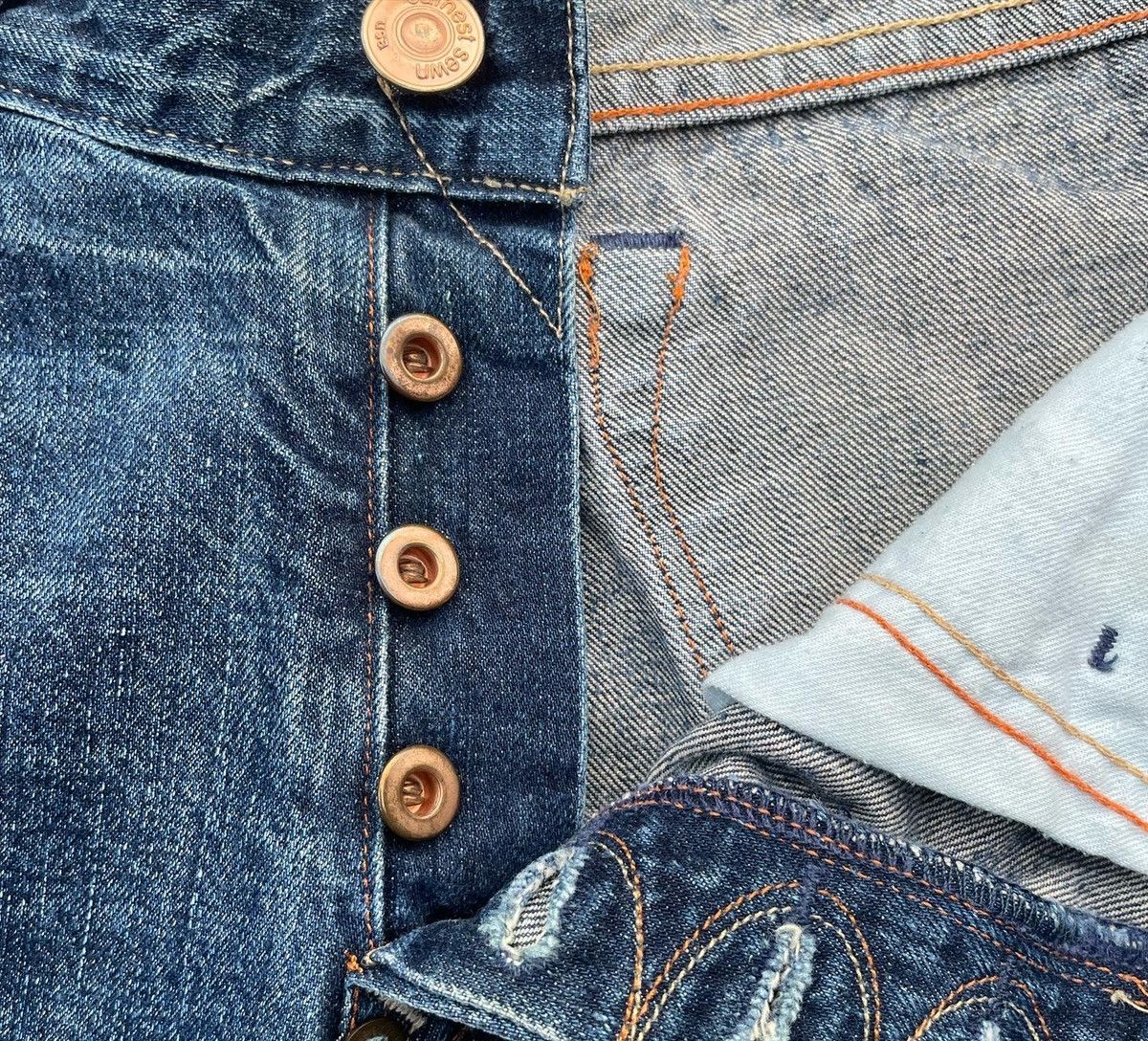Designer × Earnest Sewn Earnest Sewn Distressed Denim Size US 35 - 10 Thumbnail