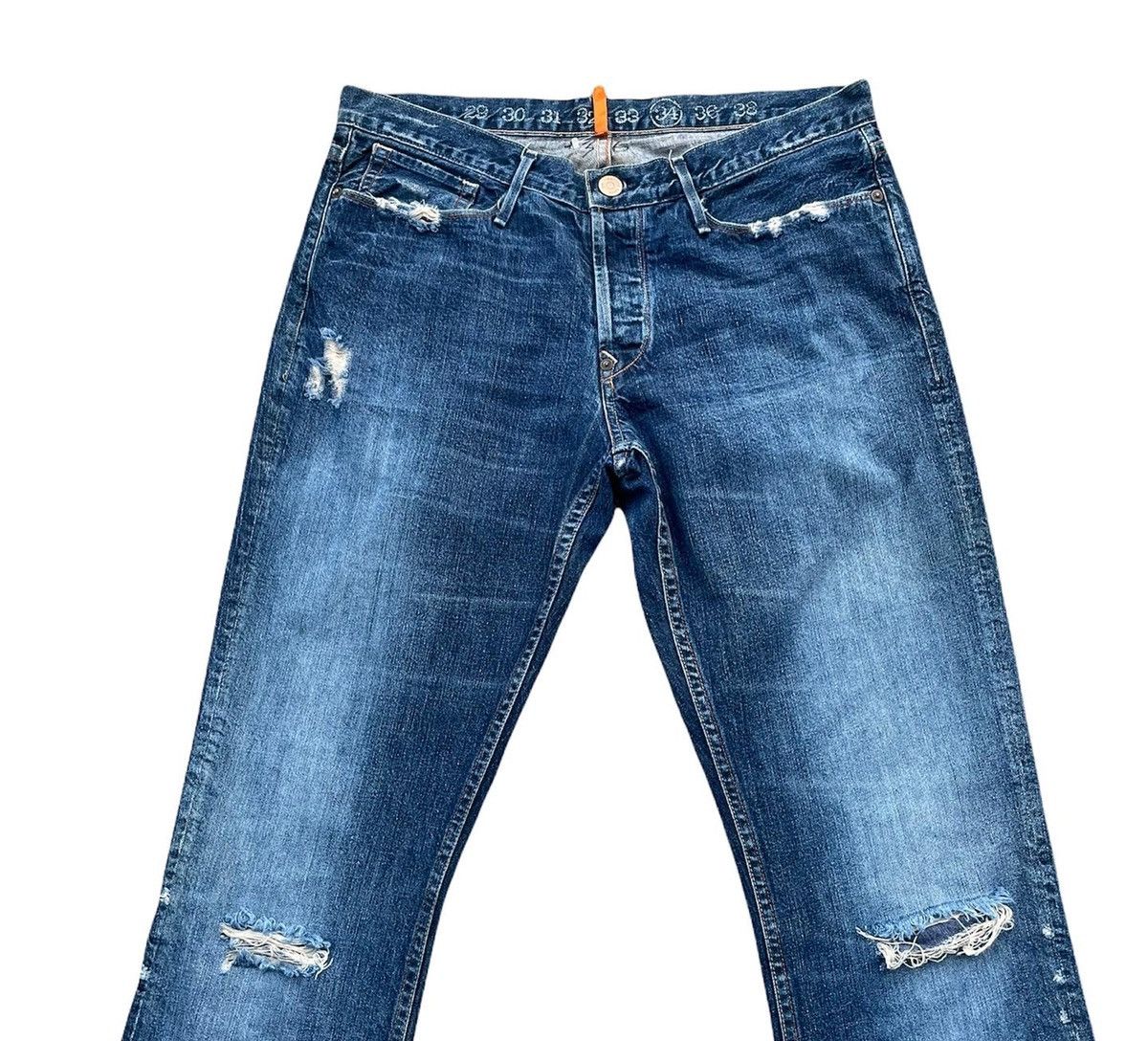 Designer × Earnest Sewn Earnest Sewn Distressed Denim Size US 35 - 3 Thumbnail