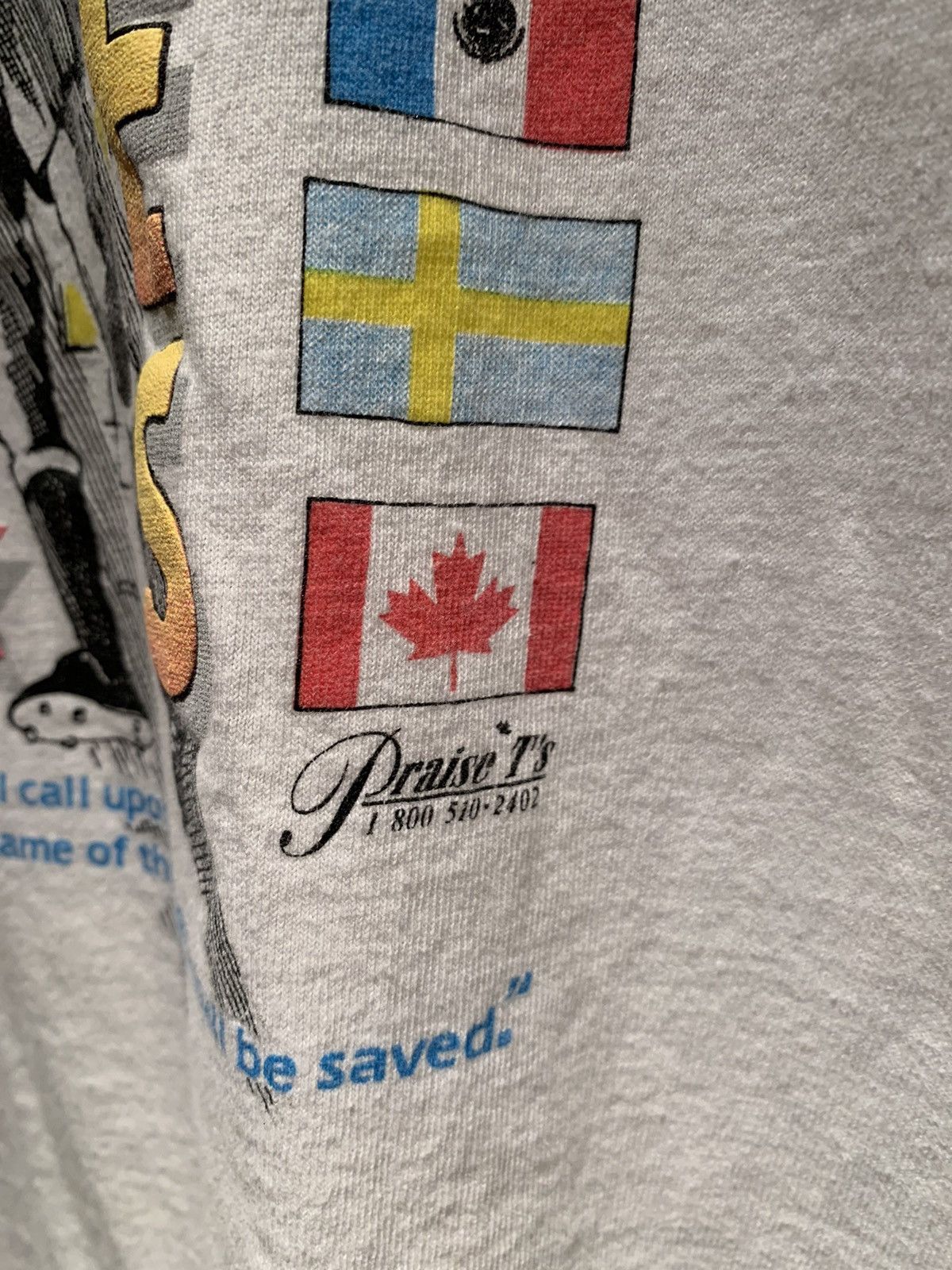 Tultex × Vintage *RARE* Vintage Jesus Saves World Cup Christian Parody Shirt Size US L / EU 52-54 / 3 - 5 Thumbnail