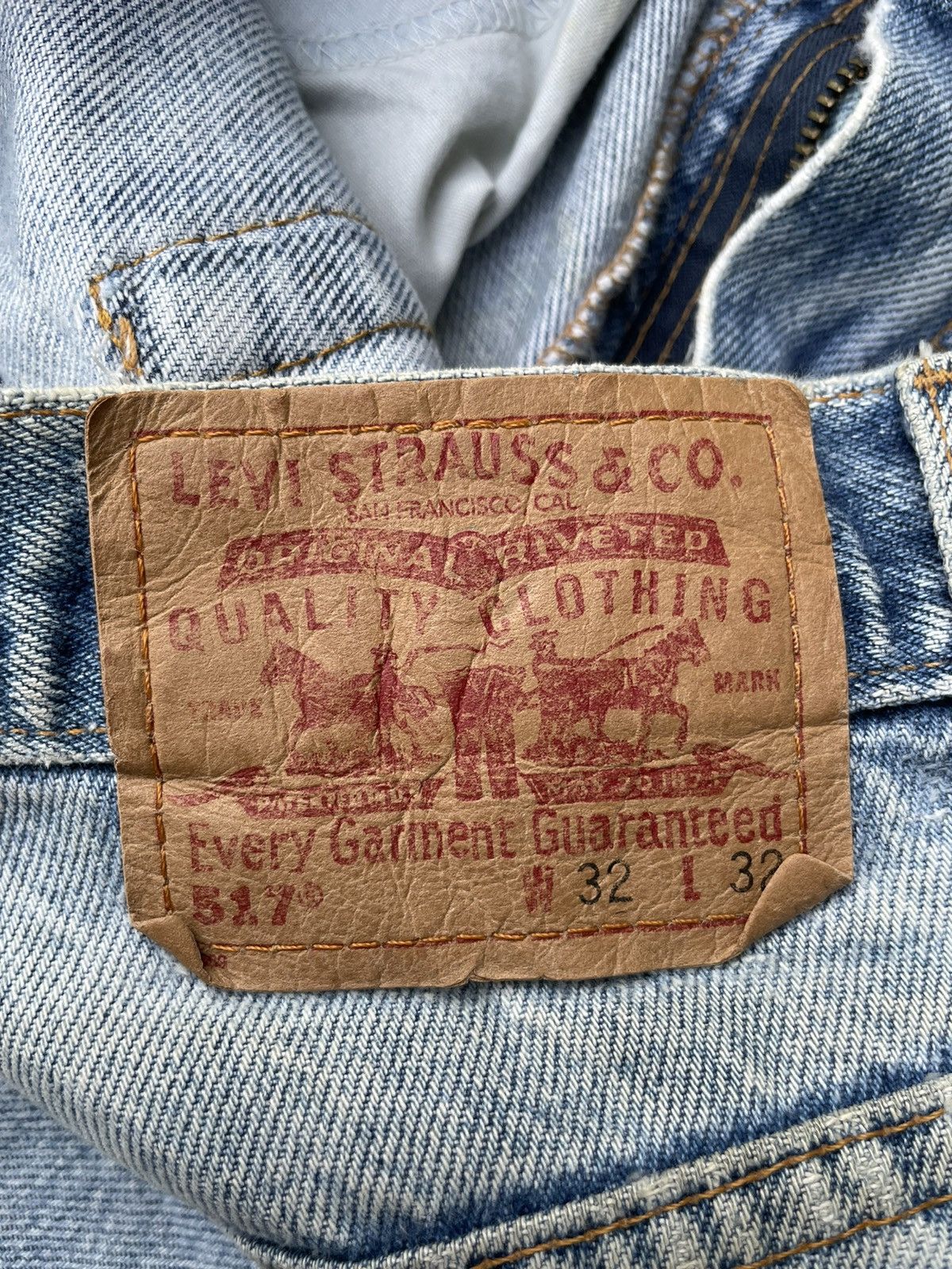 Levi's Levis 517 e Vintage 2001 Aging Distressed Rework Denim Size US 32 / EU 48 - 17 Thumbnail