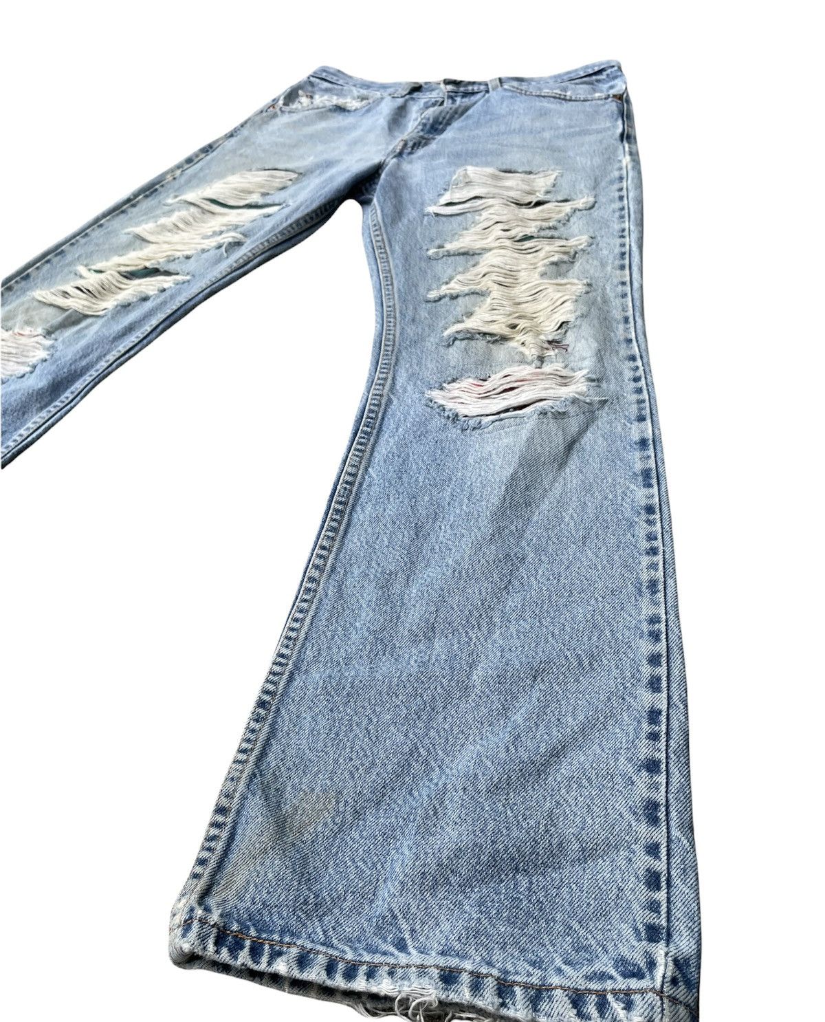 Levi's Levis 517 e Vintage 2001 Aging Distressed Rework Denim Size US 32 / EU 48 - 5 Thumbnail