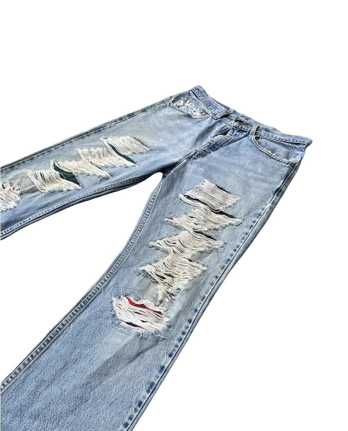 Levi's Levis 517 e Vintage 2001 Aging Distressed Rework Denim Size US 32 / EU 48 - 4 Thumbnail