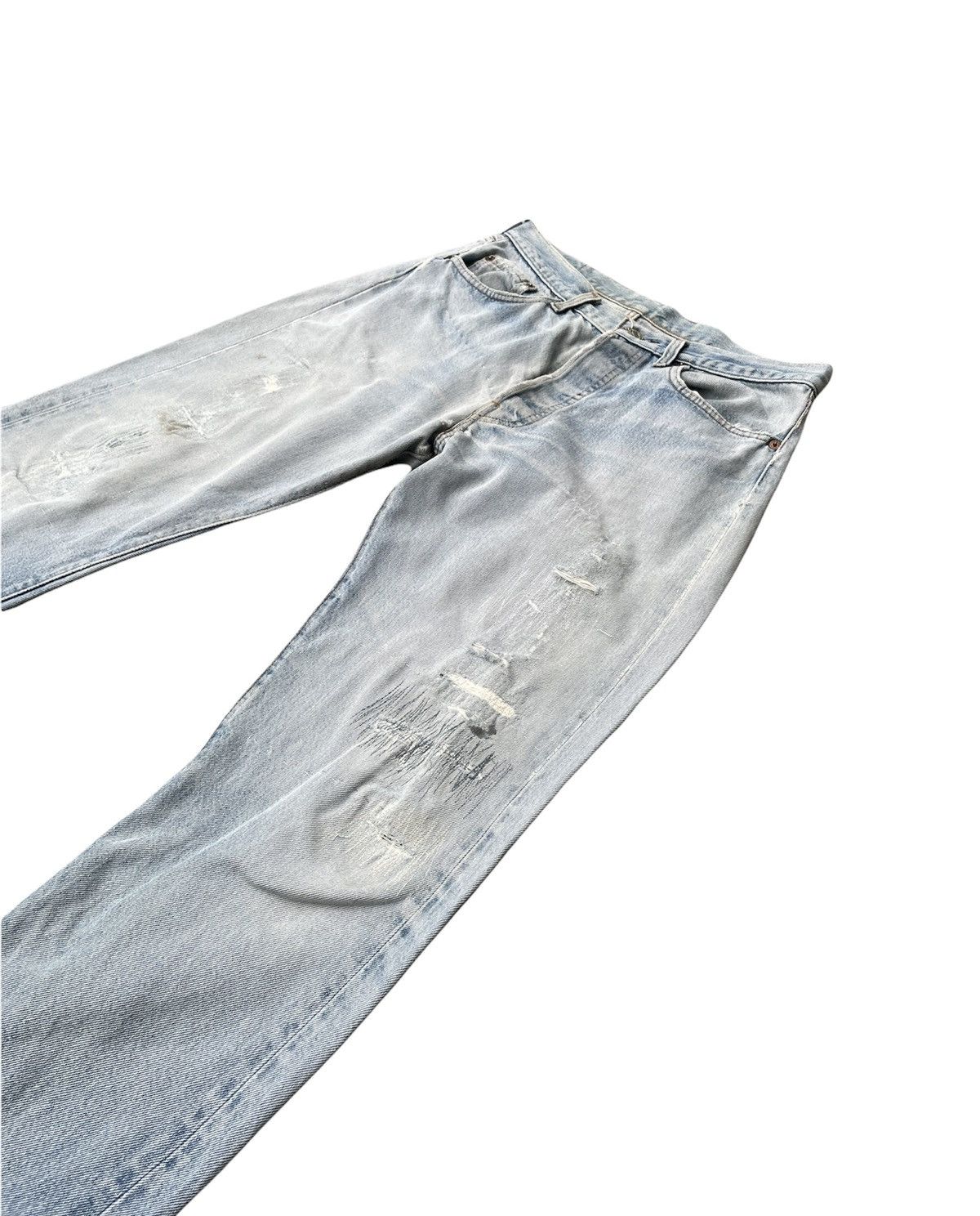 Levi's Levi’s 501 e Vintage Redline 1982 Distressed Size US 32 / EU 48 - 3 Thumbnail