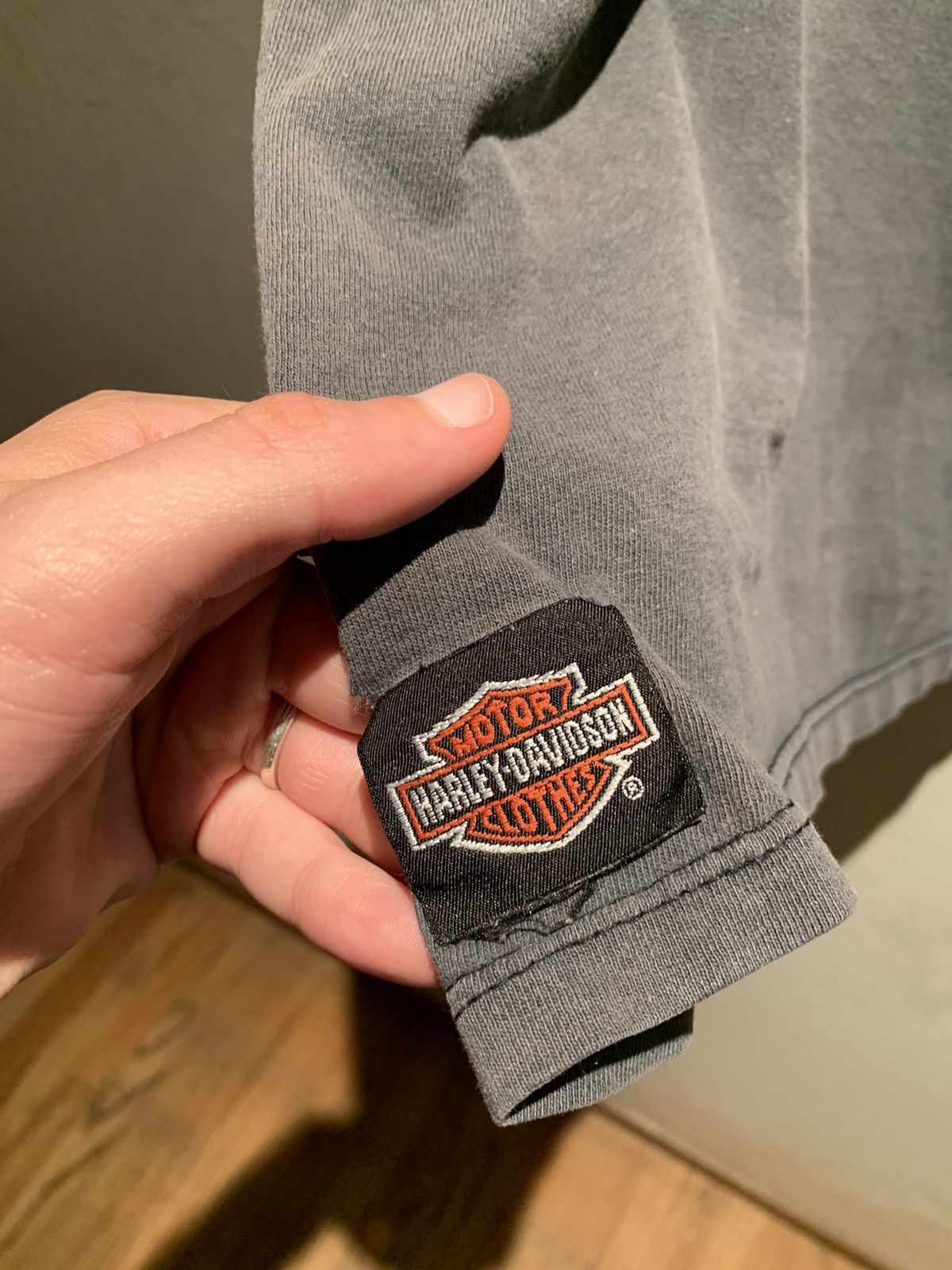 Harley Davidson × Vintage *RARE* Vintage 1991 3D Emblem Harley Davidson York PA Shirt Size US XL / EU 56 / 4 - 7 Thumbnail