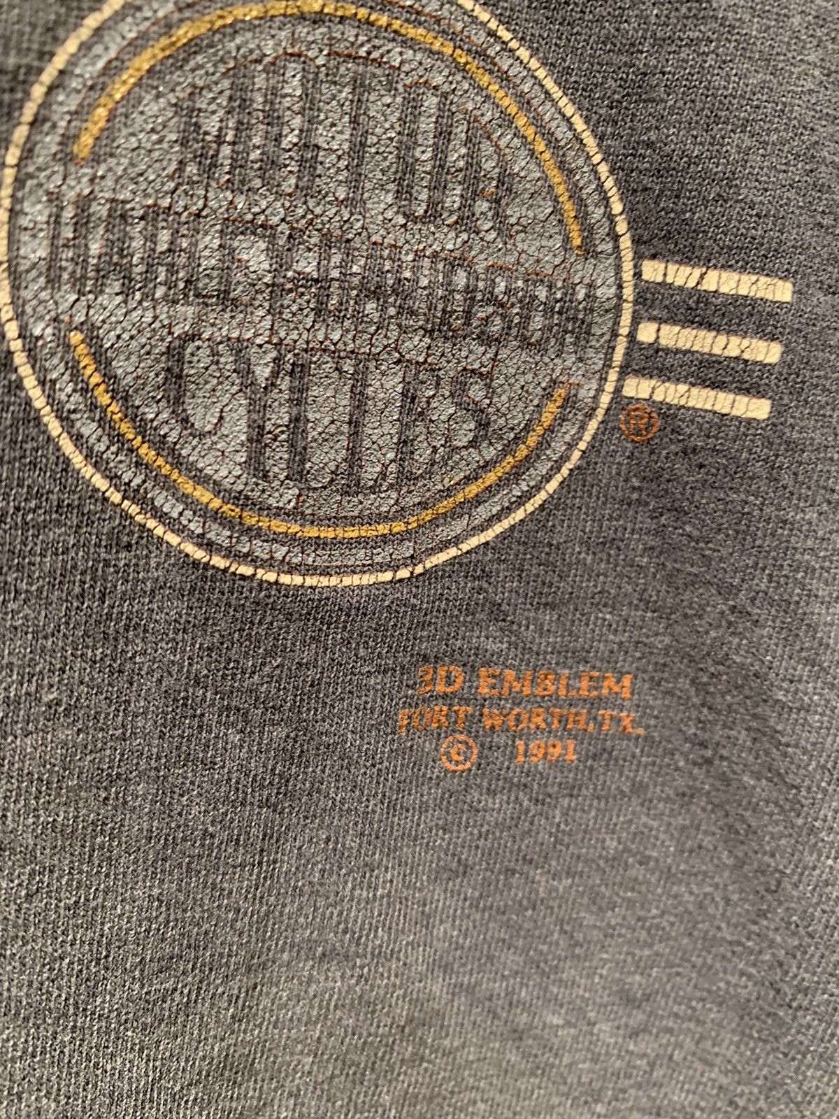 Harley Davidson × Vintage *RARE* Vintage 1991 3D Emblem Harley Davidson York PA Shirt Size US XL / EU 56 / 4 - 5 Thumbnail