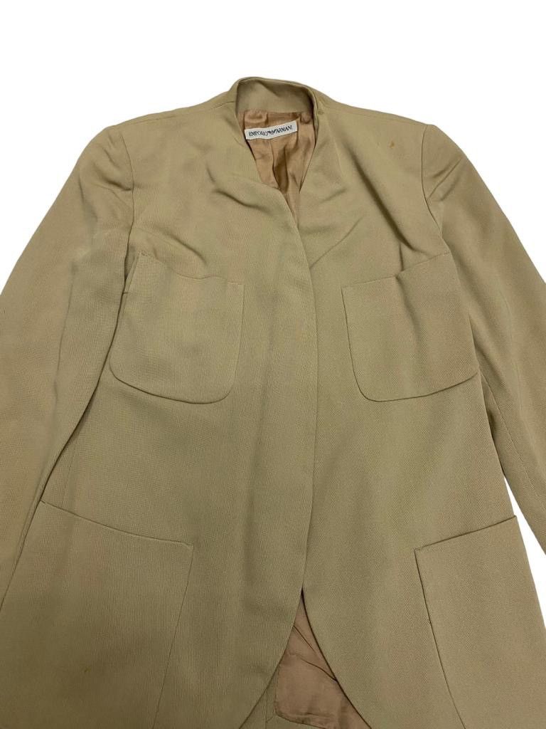 Emporio Armani 🔥1990s EMPORIO ARMANI CARDIGAN BLAZER UNBUTTON VIRGIN WOOL Size US S / EU 44-46 / 1 - 5 Thumbnail