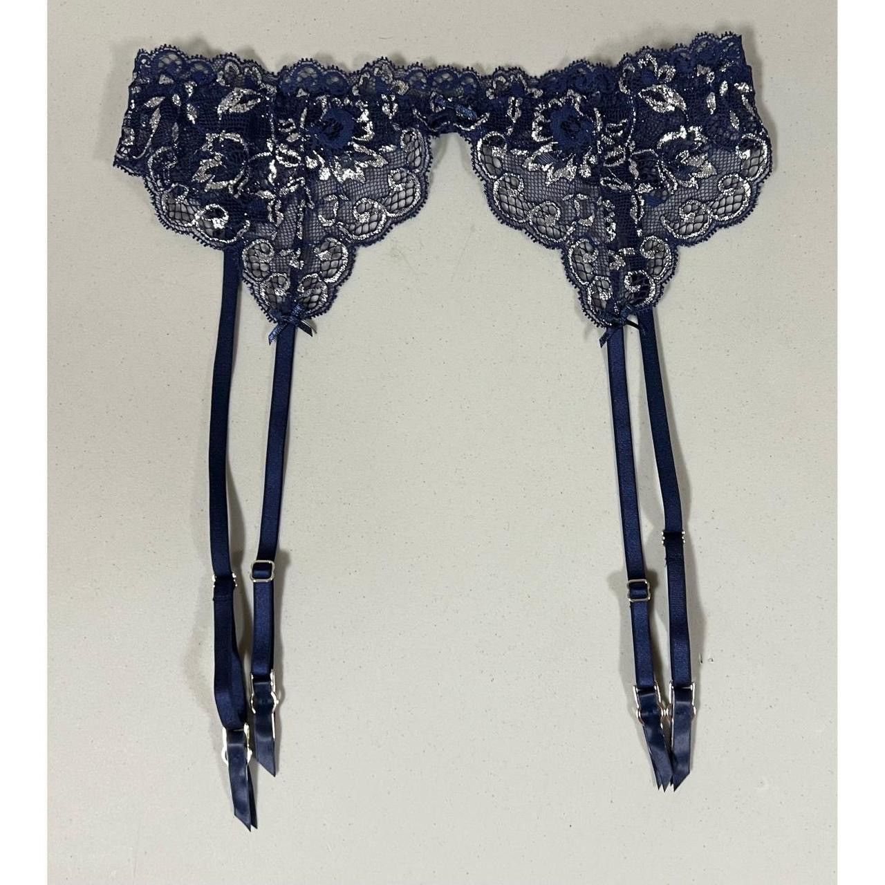 Victoria's Secret Victoria’s Secret Navy Blue Lace Garter Belt Lingerie XS/S 💙 Size ONE SIZE - 1 Thumbnail