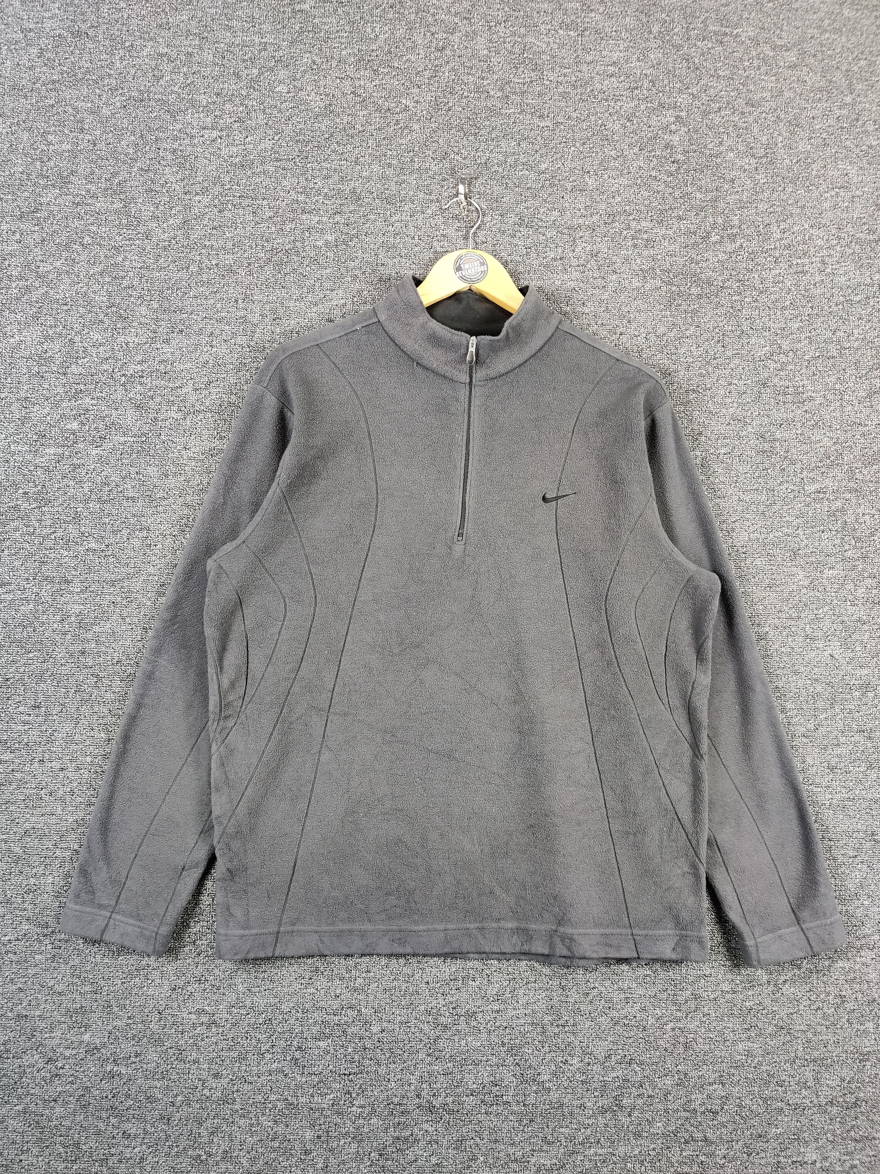 Nike Vintage Nike Golf Half Zipper Fleece Jacket Size US L / EU 52-54 / 3 - 1 Thumbnail