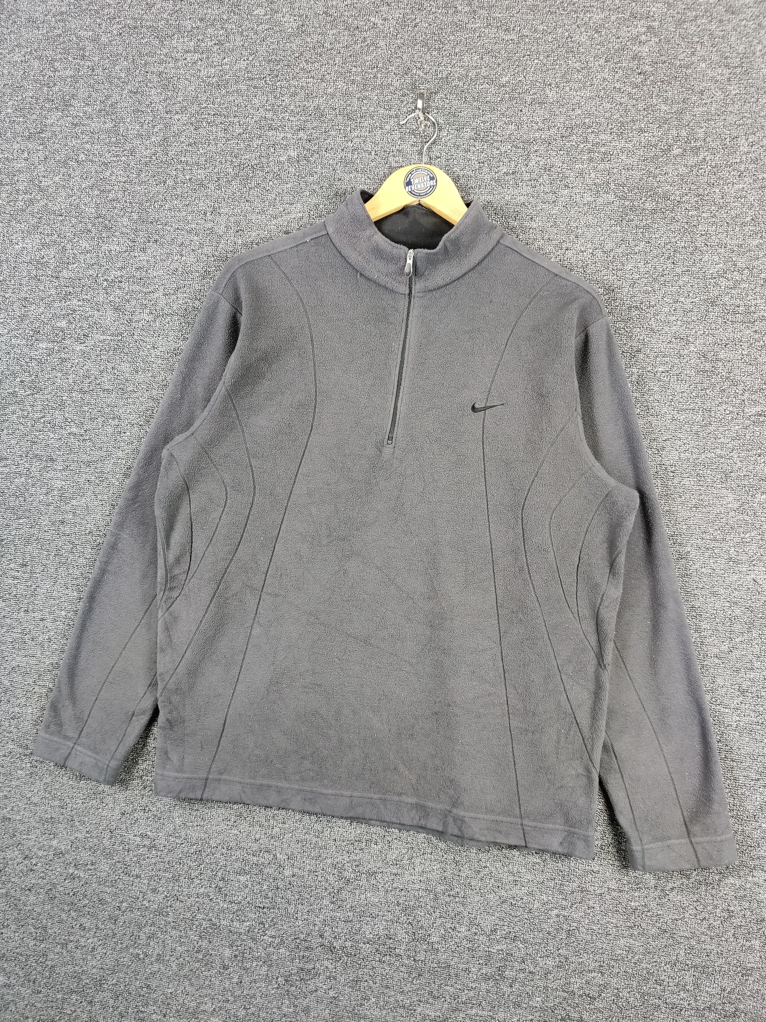 Nike Vintage Nike Golf Half Zipper Fleece Jacket Size US L / EU 52-54 / 3 - 2 Thumbnail
