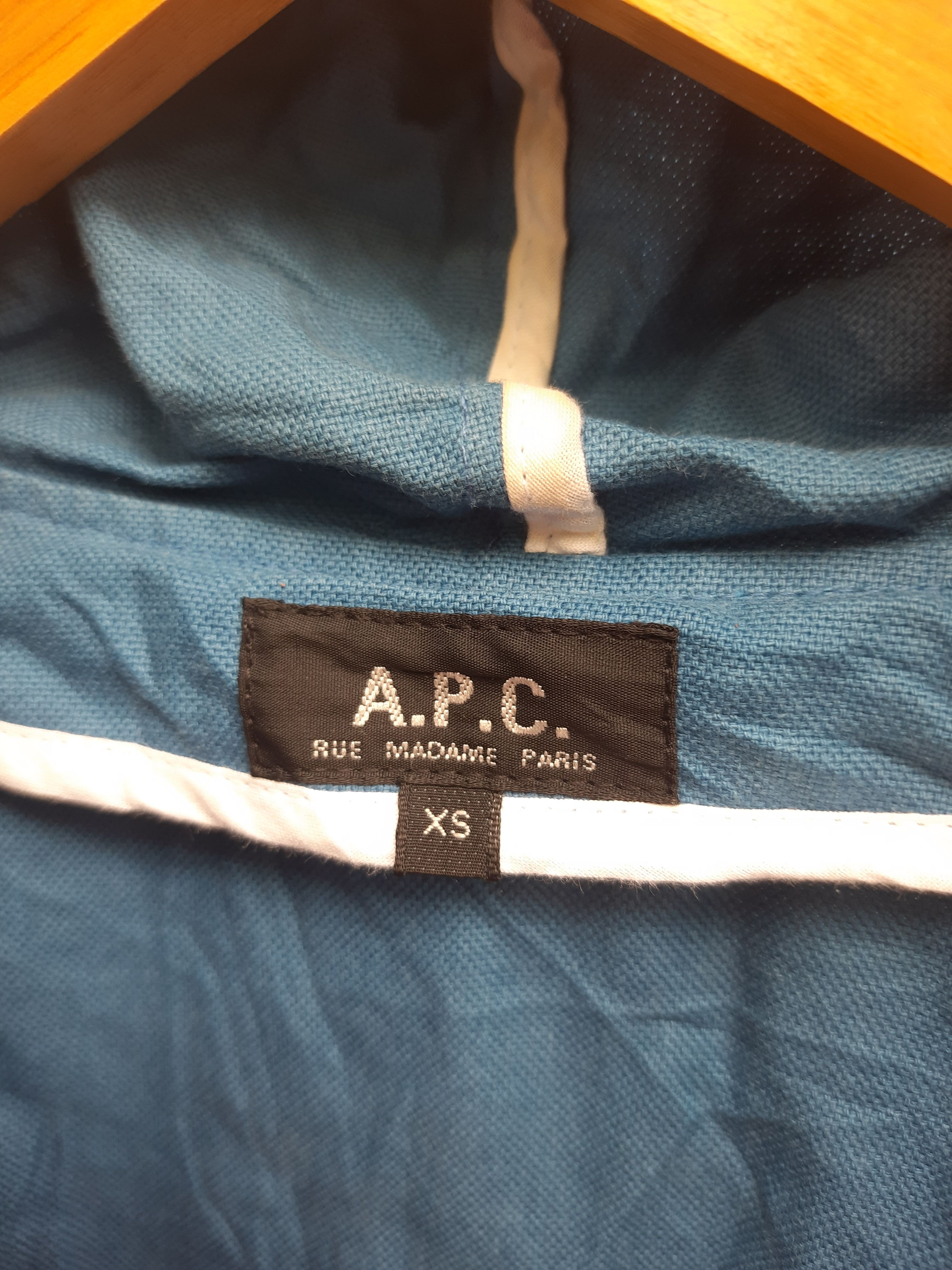 A.P.C. Vintage APC zipper hooded denim jacket, made in ukraine Size US XS / EU 42 / 0 - 6 Thumbnail