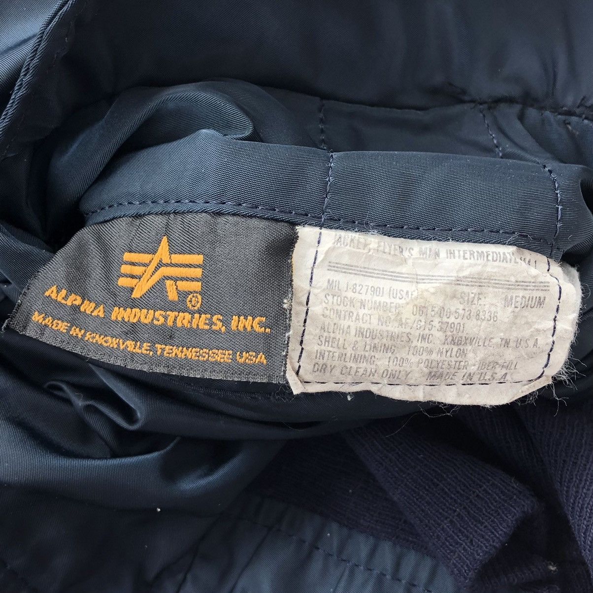 Alpha Industries Vtg Alpha MA-1 Custom Harley Davidson Patched Bomber Jacket Size US M / EU 48-50 / 2 - 23 Thumbnail