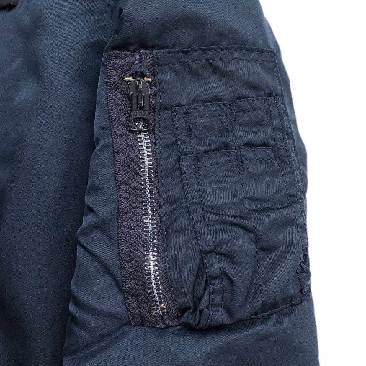 Alpha Industries Vtg Alpha MA-1 Custom Harley Davidson Patched Bomber Jacket Size US M / EU 48-50 / 2 - 13 Thumbnail