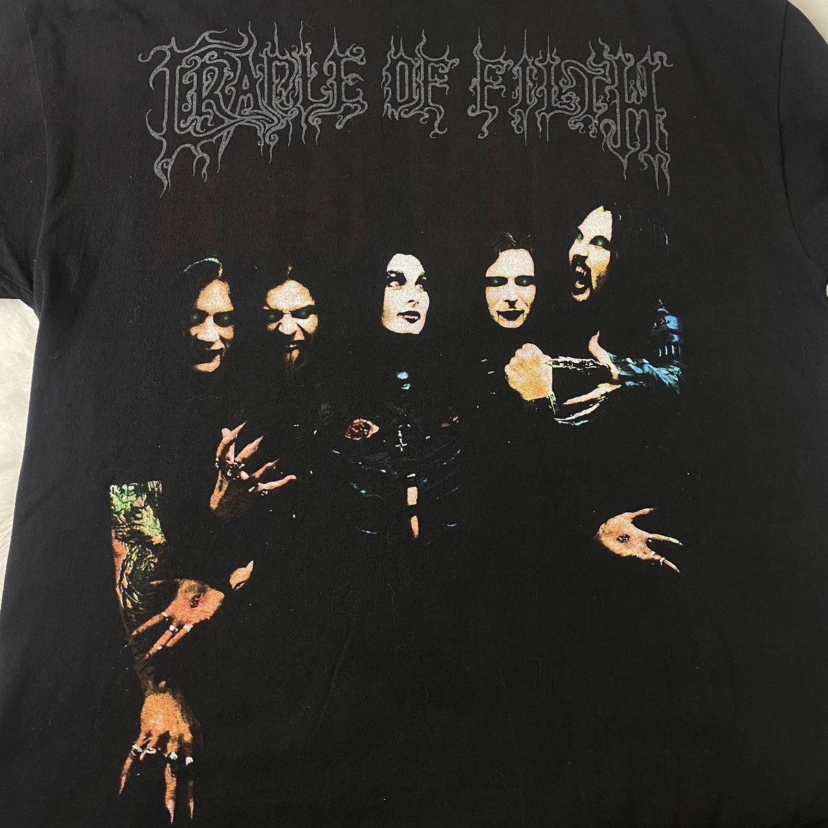 Band Tees Vintage 90s Cradle Of Filth Death No Strings Attached Shirt Size US XL / EU 56 / 4 - 3 Thumbnail