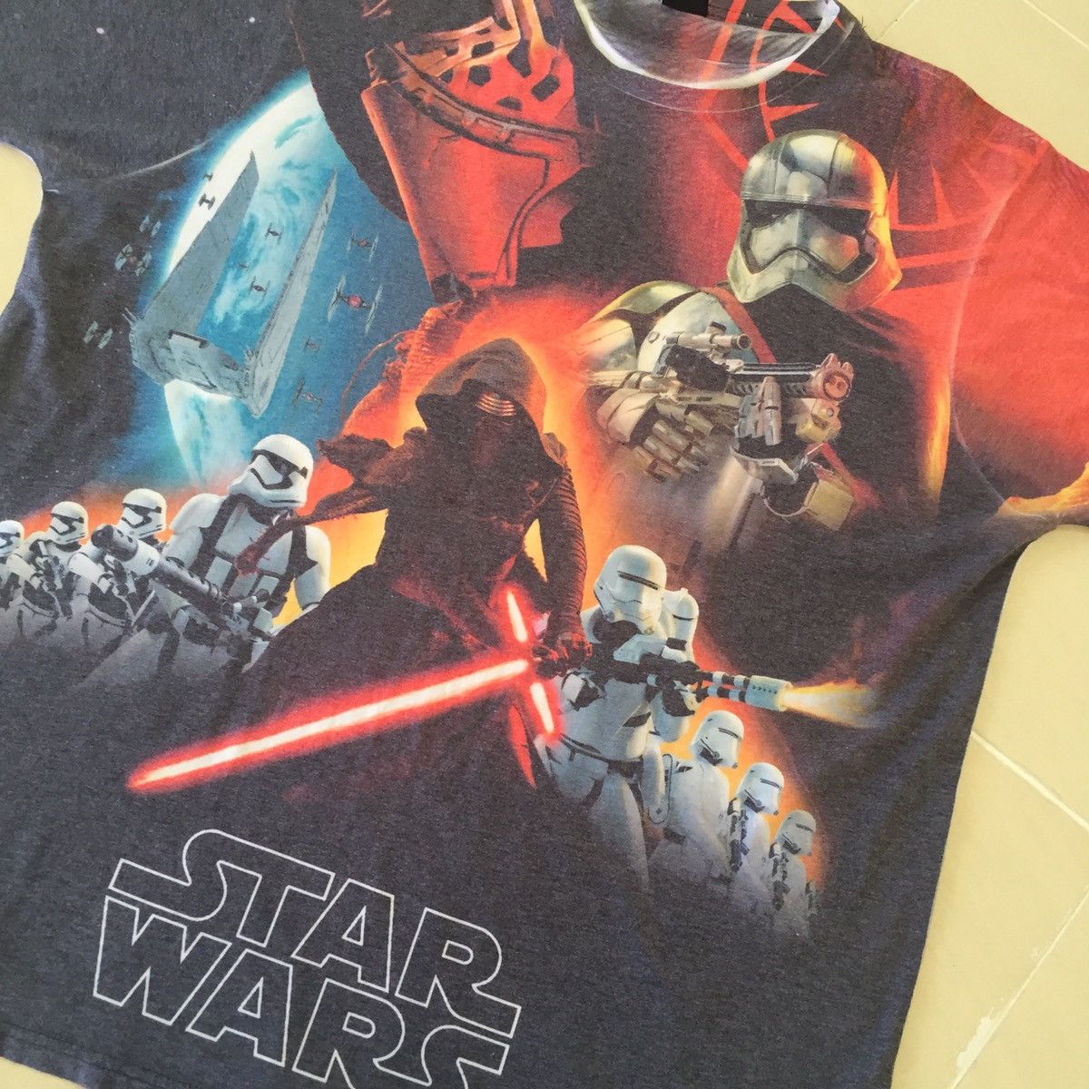 Star Wars Vintage Starwars x George Movie Overprint Tee Tshirt Size US XL / EU 56 / 4 - 2 Thumbnail