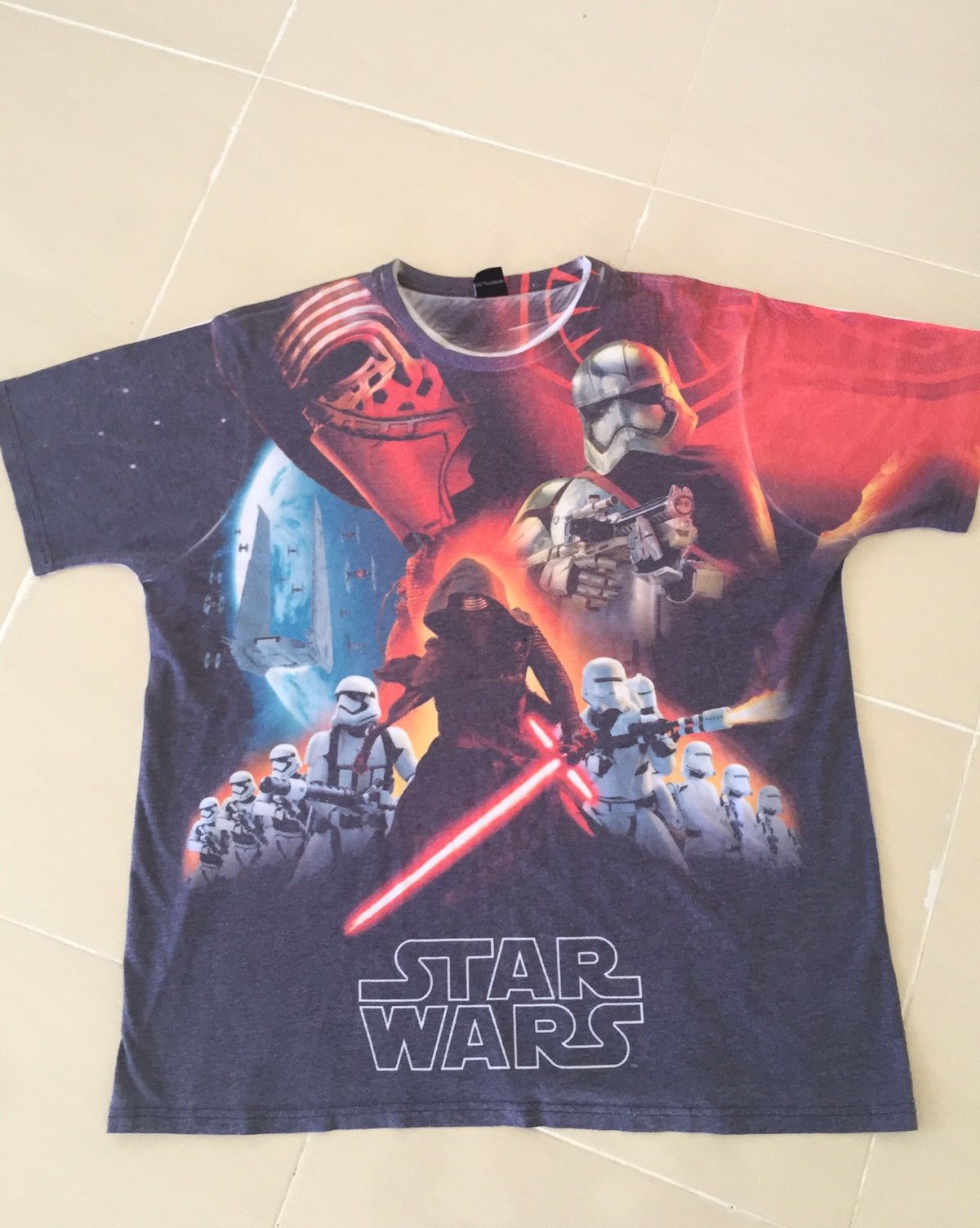 Star Wars Vintage Starwars x George Movie Overprint Tee Tshirt Size US XL / EU 56 / 4 - 1 Thumbnail