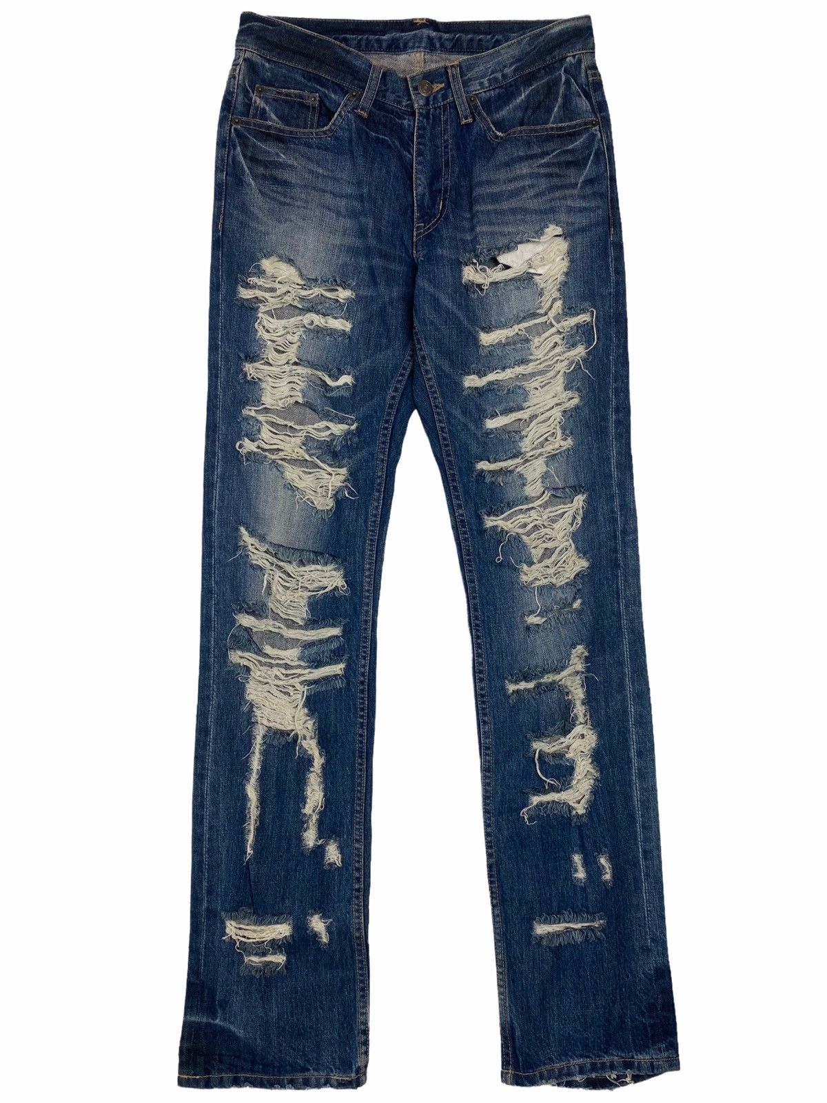 PPFM ❤️‍🔥LASTCHANCE❤️‍🔥2000s PPFM - Slashed Denim Pants Size US 30 / EU 46 - 1 Thumbnail