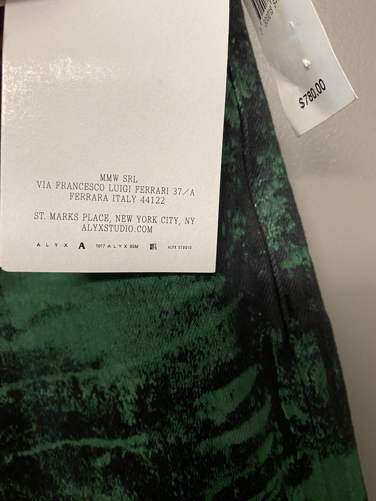 1017 ALYX 9SM 1017 ALYX 9SM Five Pocket Cotton Blend Green Jeans Size US 34 / EU 50 - 4 Thumbnail