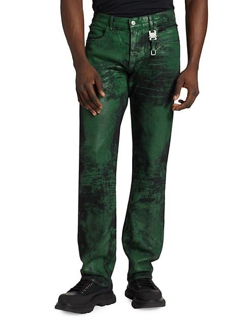 1017 ALYX 9SM 1017 ALYX 9SM Five Pocket Cotton Blend Green Jeans Size US 34 / EU 50 - 9 Thumbnail