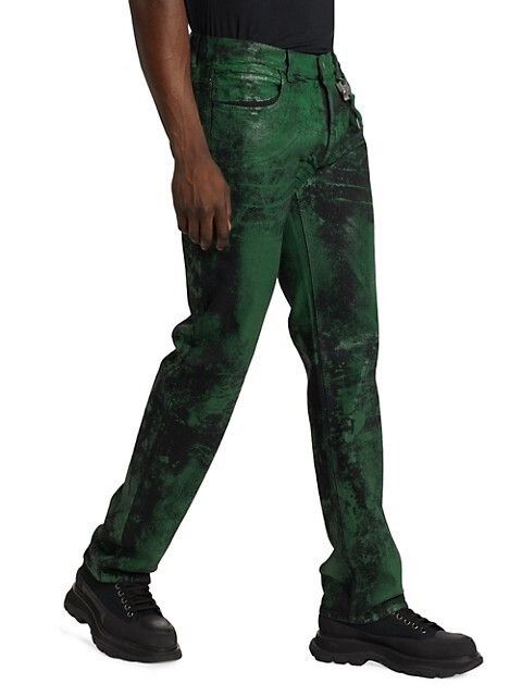 1017 ALYX 9SM 1017 ALYX 9SM Five Pocket Cotton Blend Green Jeans Size US 34 / EU 50 - 10 Thumbnail