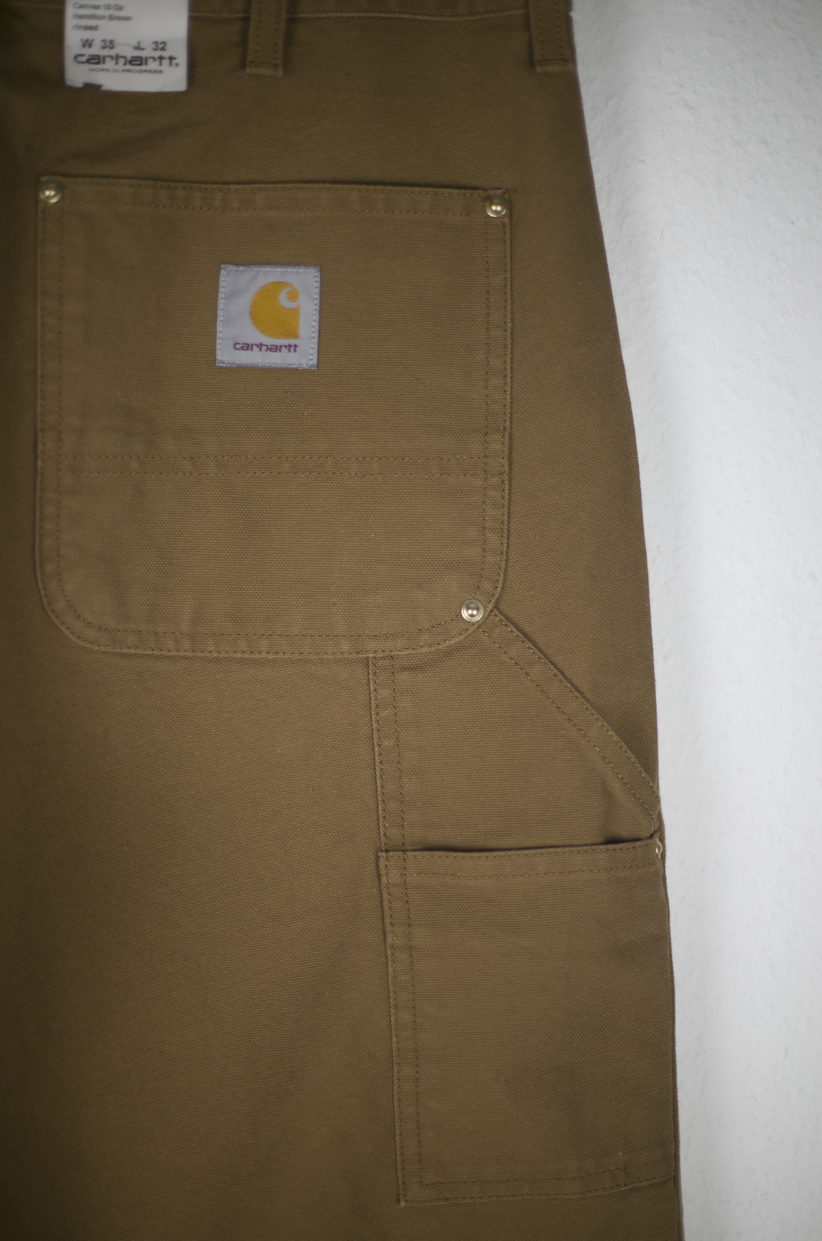 Carhartt Wip NWT Carhartt WIP DOUBLE KNEE PANT Turner Brown W33 L32 Size US 33 - 2 Thumbnail
