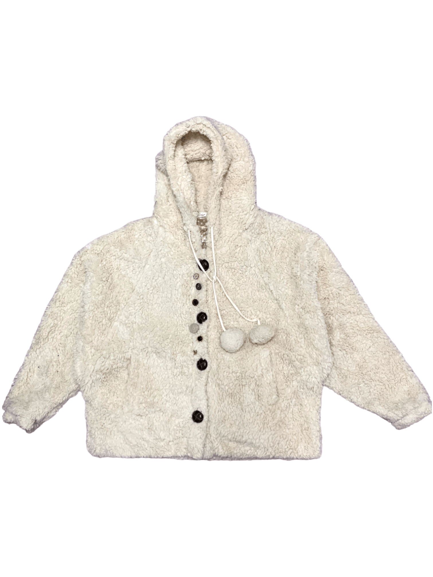 Japanese Brand SALES 🔥 Hype Japanese Brand Button Front Fleece Hoodie Size L / US 10 / IT 46 - 1 Thumbnail